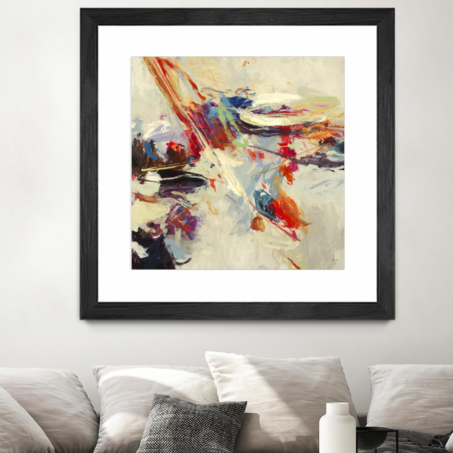 Positive Energy I by Randy Hibberd on GIANT ART - beige abstract