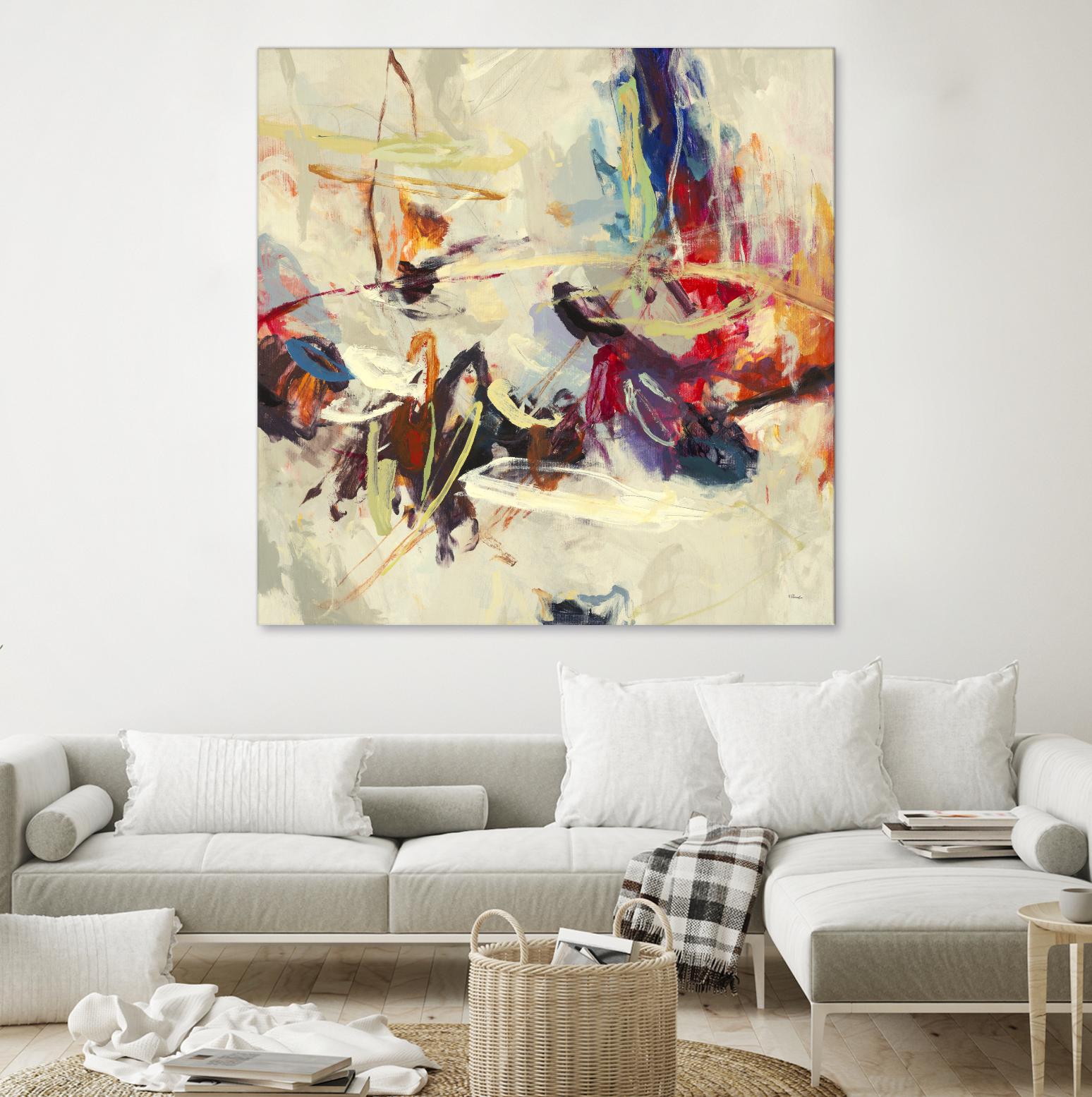 Positive Energy III by Randy Hibberd on GIANT ART - pink abstract