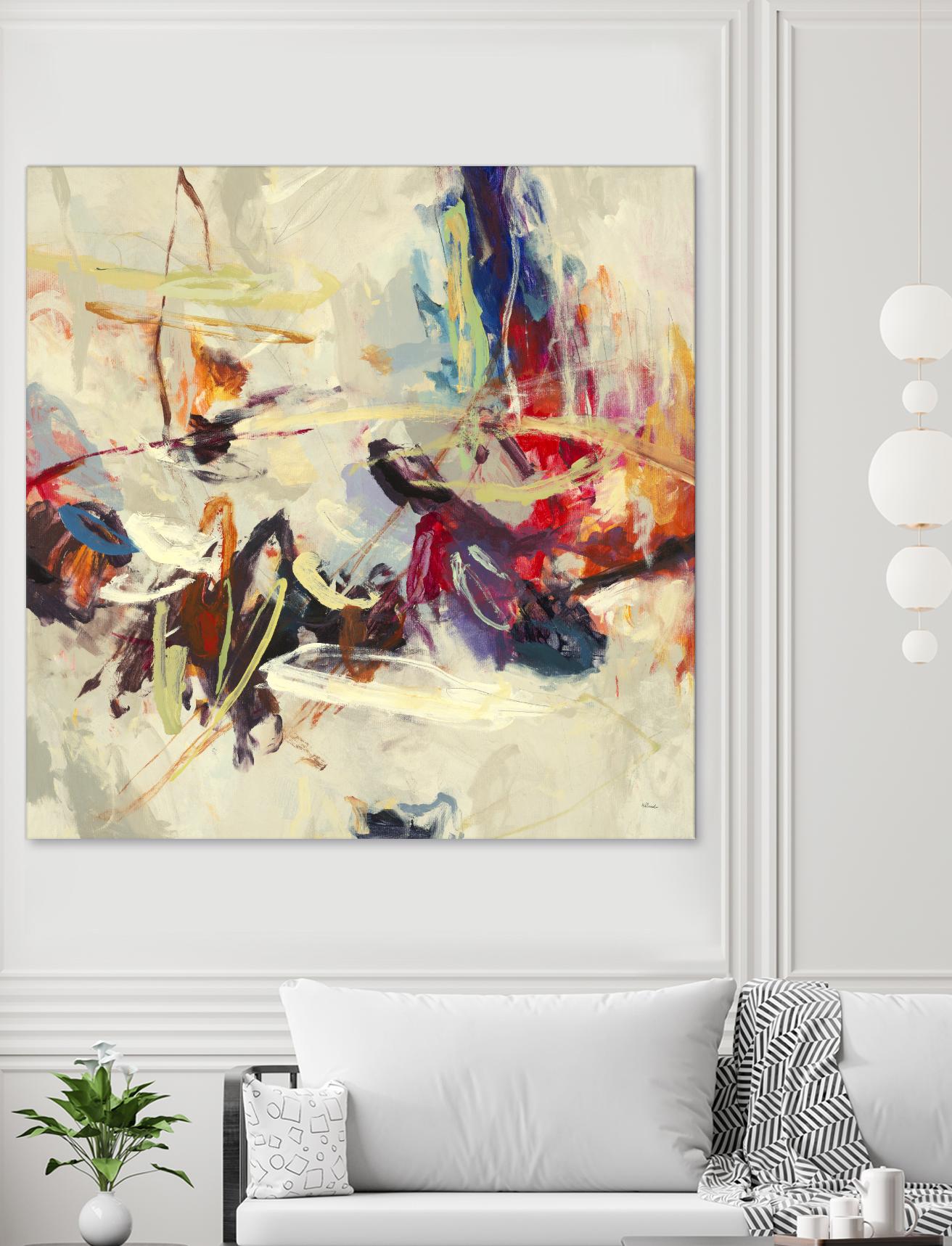 Positive Energy III by Randy Hibberd on GIANT ART - pink abstract