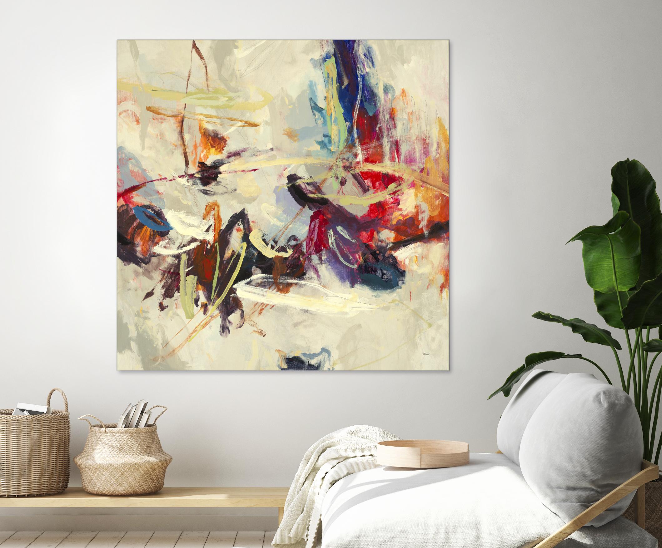 Positive Energy III by Randy Hibberd on GIANT ART - pink abstract