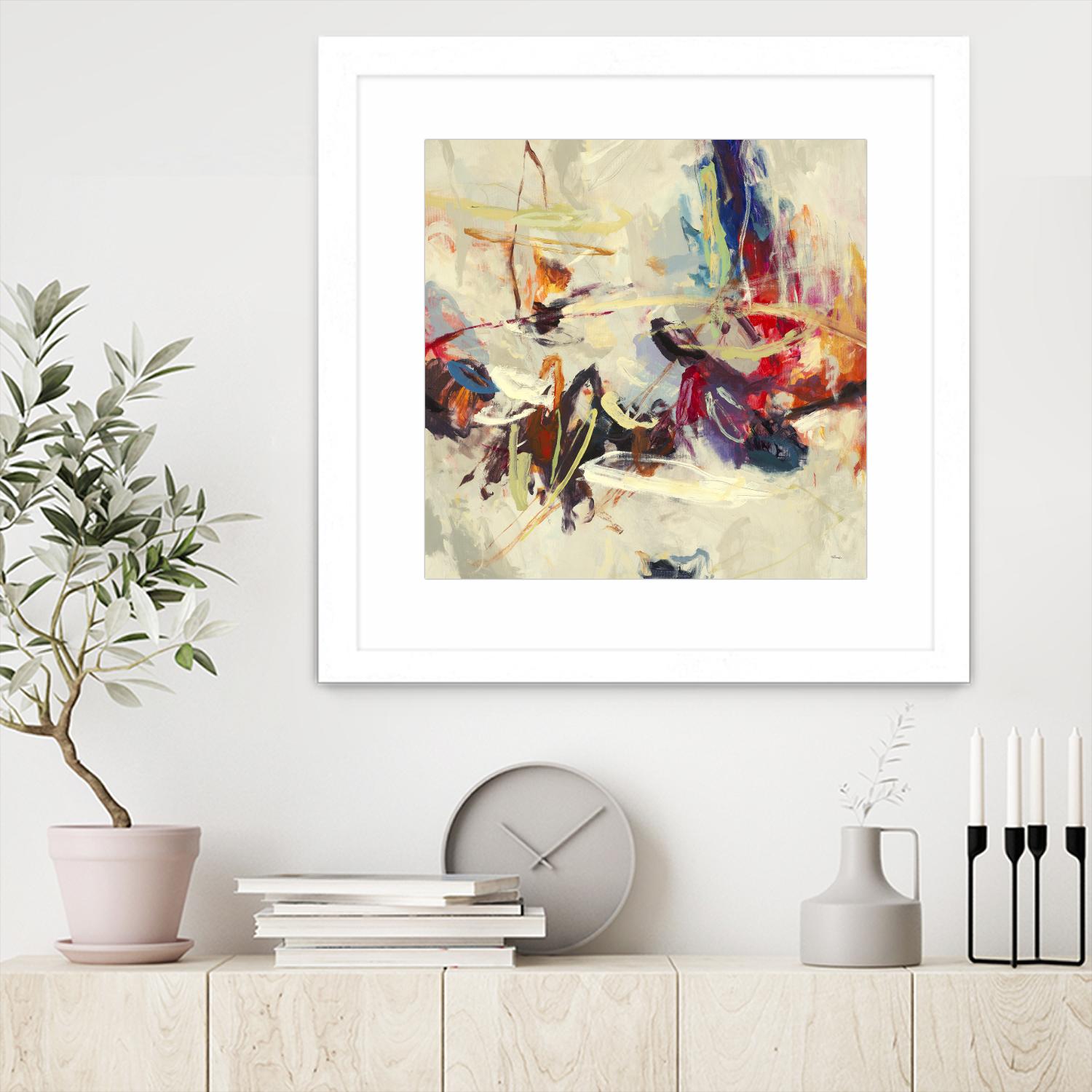 Positive Energy III by Randy Hibberd on GIANT ART - pink abstract