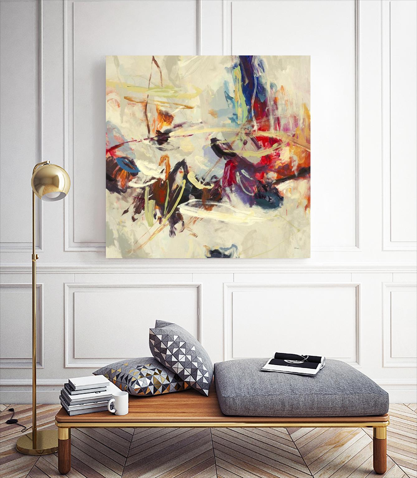 Positive Energy III by Randy Hibberd on GIANT ART - pink abstract