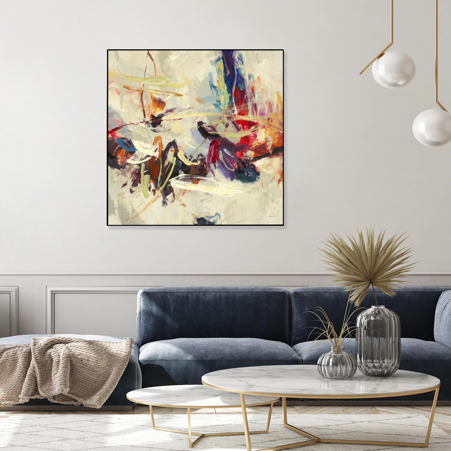 Positive Energy III by Randy Hibberd on GIANT ART - pink abstract