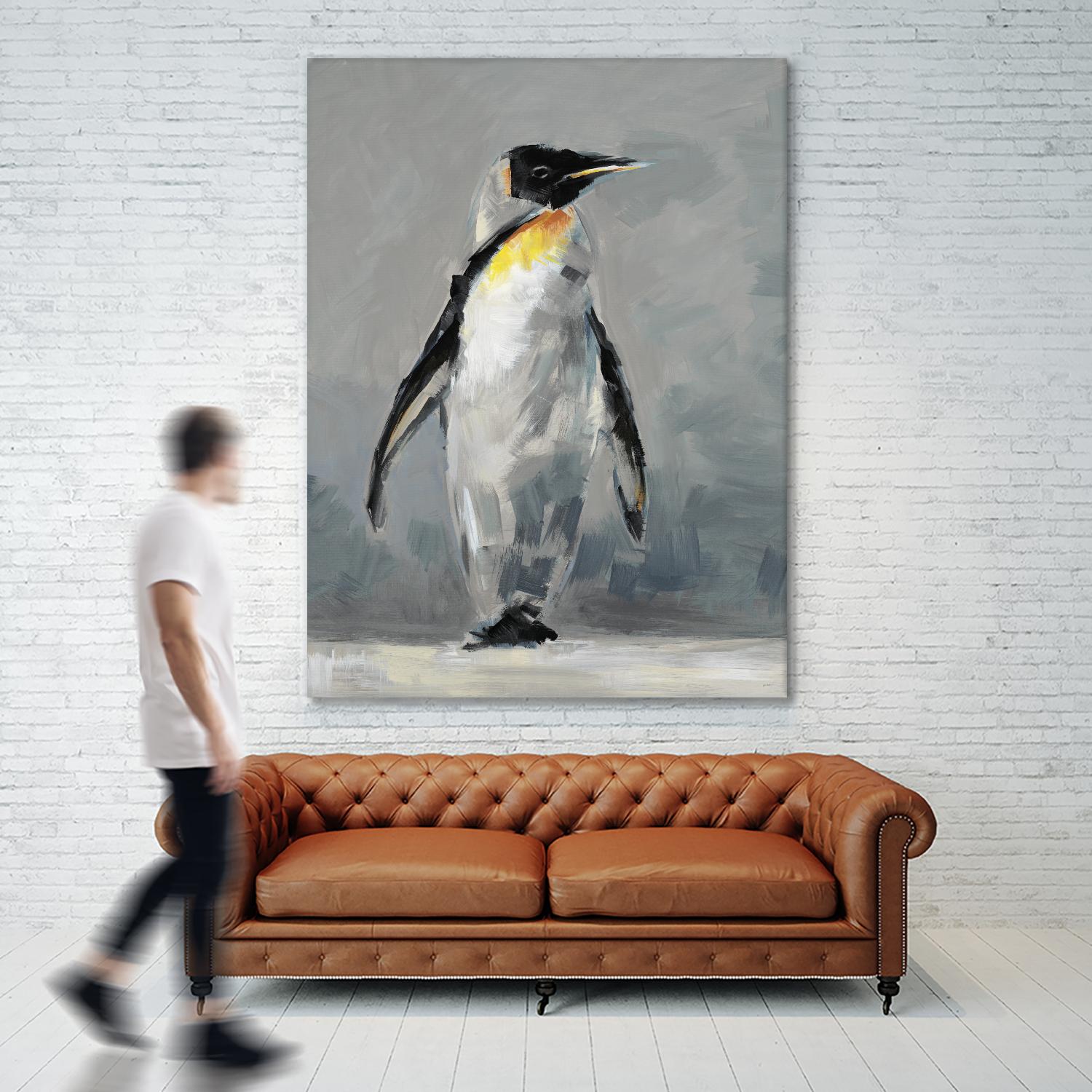 Keep Cool I by Liz Jardine on GIANT ART - yellow animals