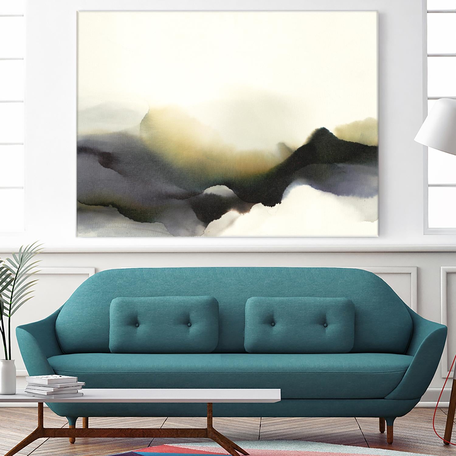 Lose Yourself to the Groove by Kippi Leonard on GIANT ART - black watercolour