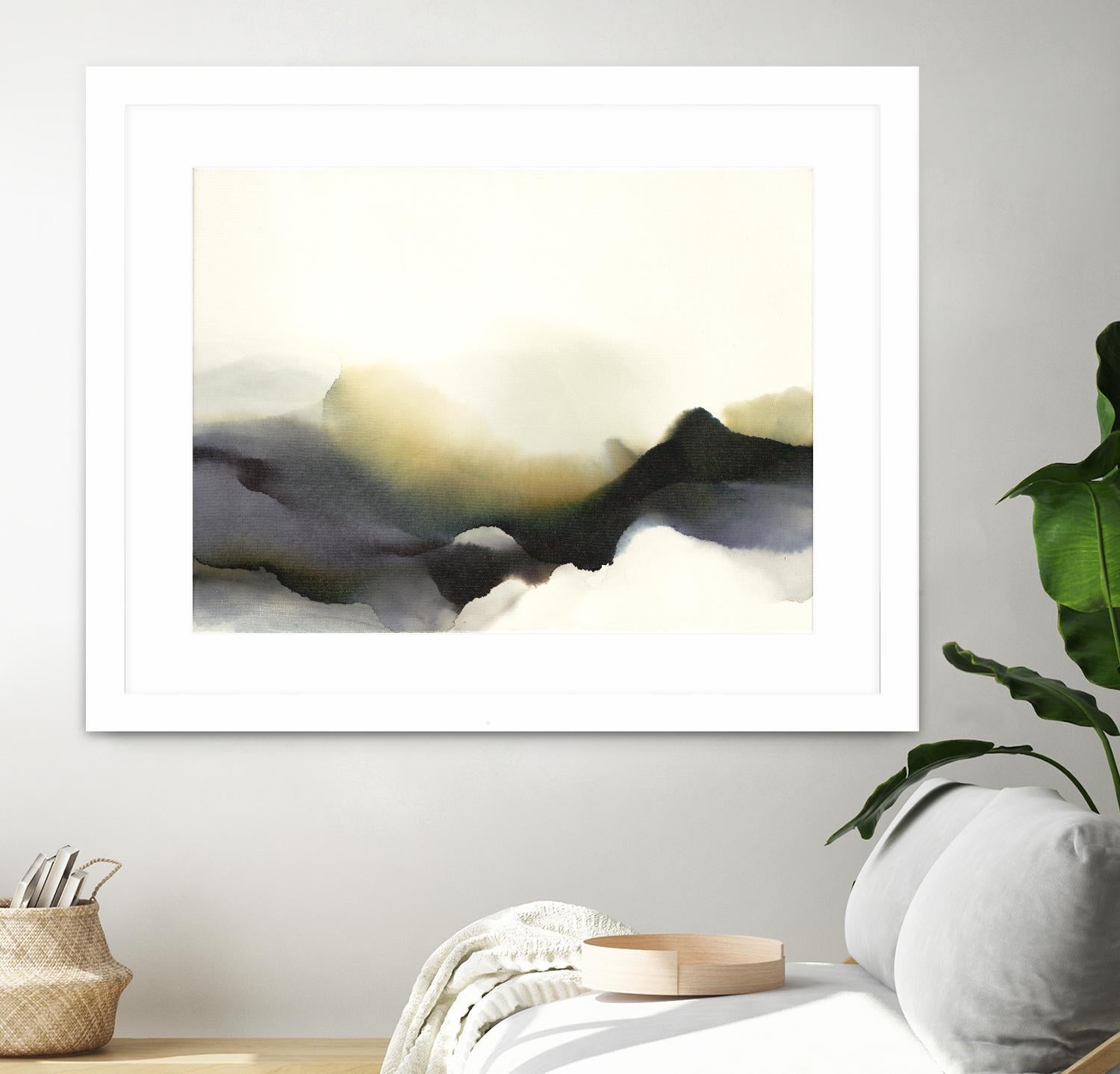 Lose Yourself to the Groove by Kippi Leonard on GIANT ART - green watercolour