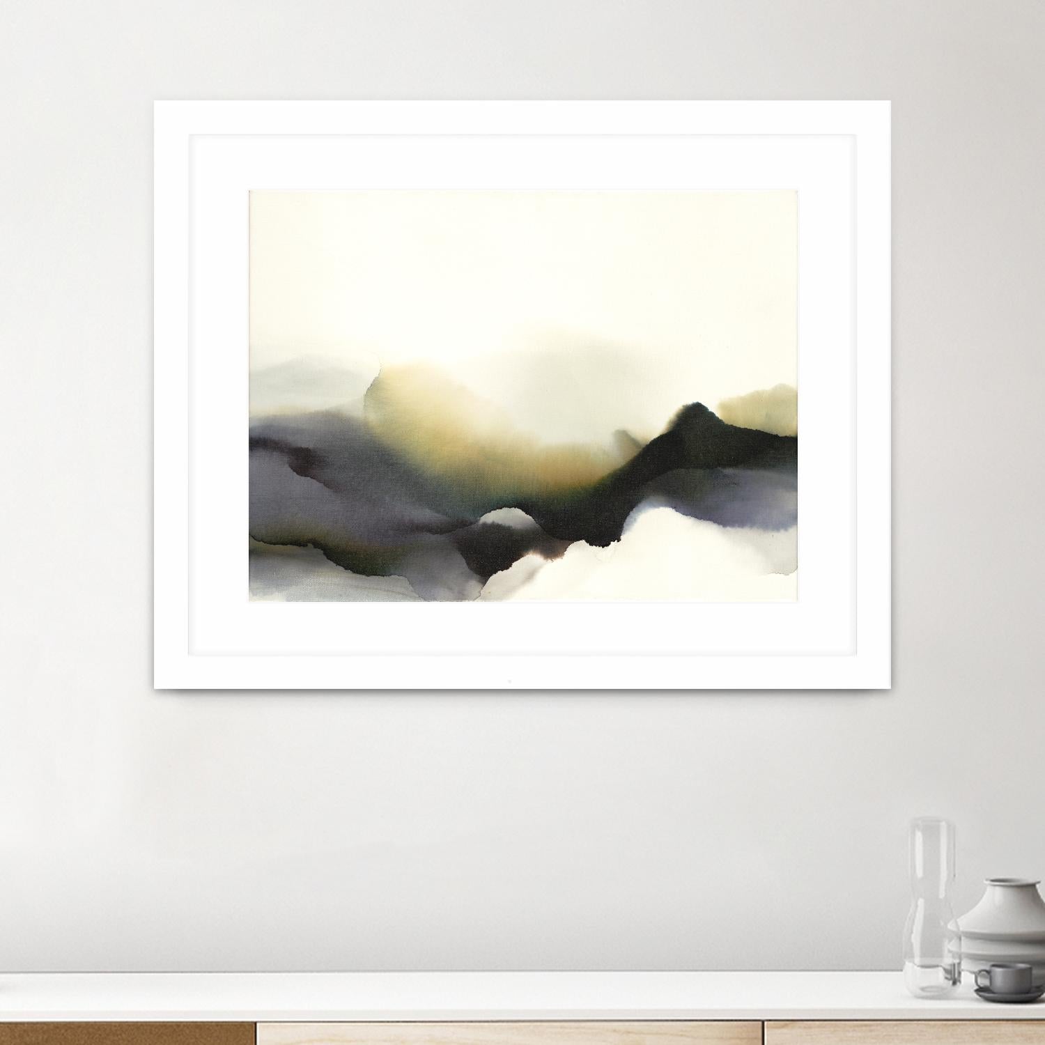 Lose Yourself to the Groove by Kippi Leonard on GIANT ART - green watercolour