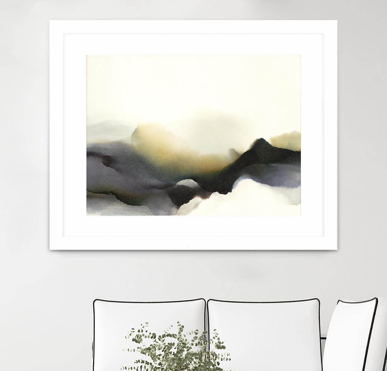 Lose Yourself to the Groove by Kippi Leonard on GIANT ART - green watercolour