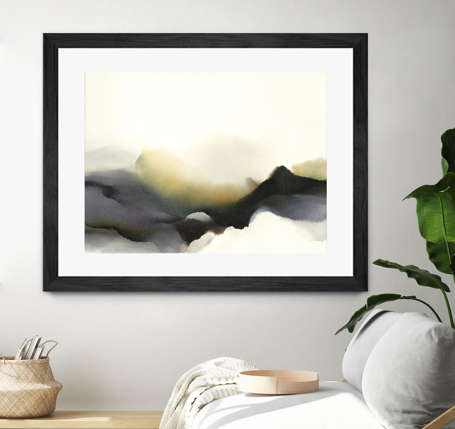 Lose Yourself to the Groove by Kippi Leonard on GIANT ART - green watercolour