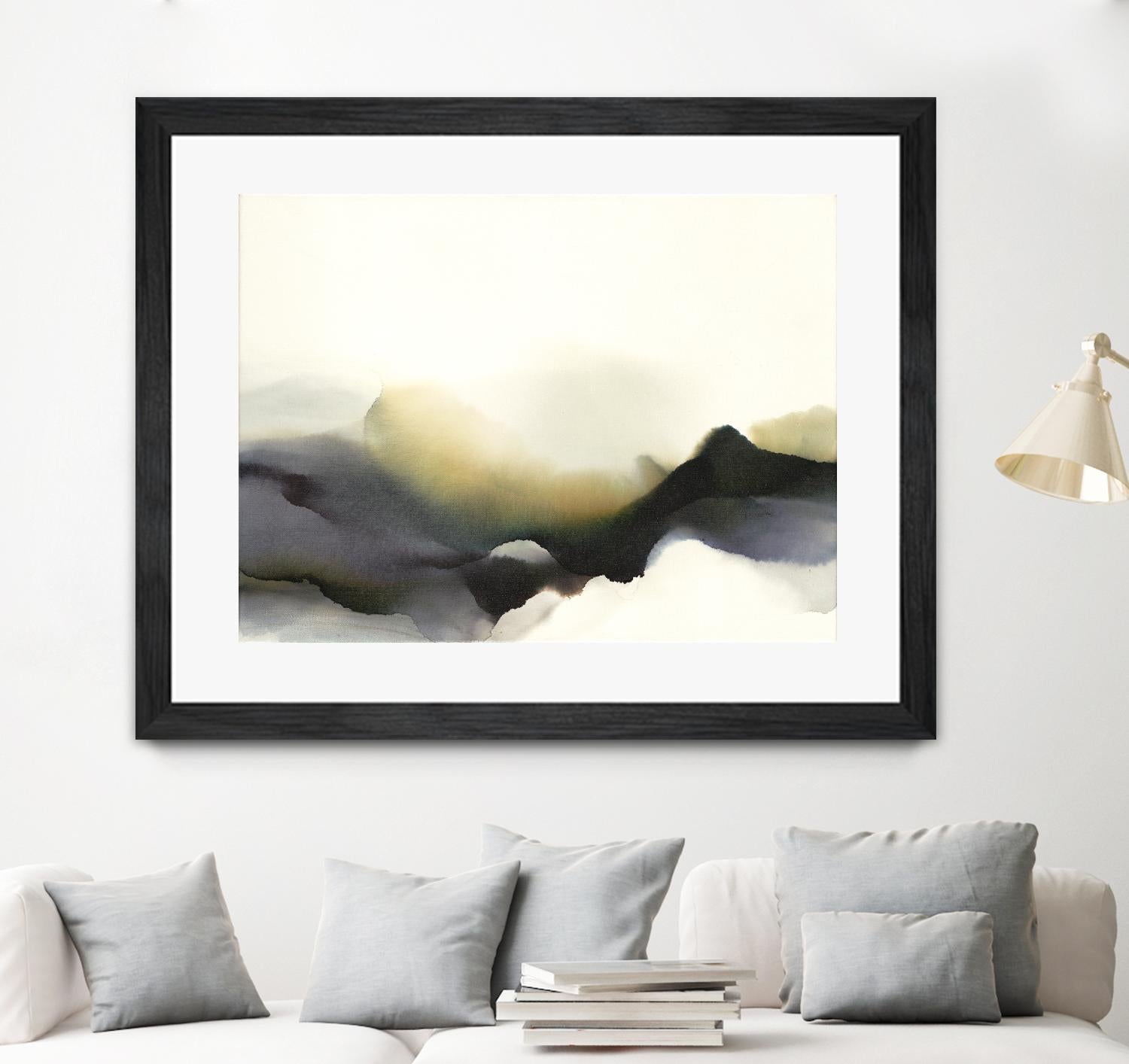 Lose Yourself to the Groove by Kippi Leonard on GIANT ART - green watercolour