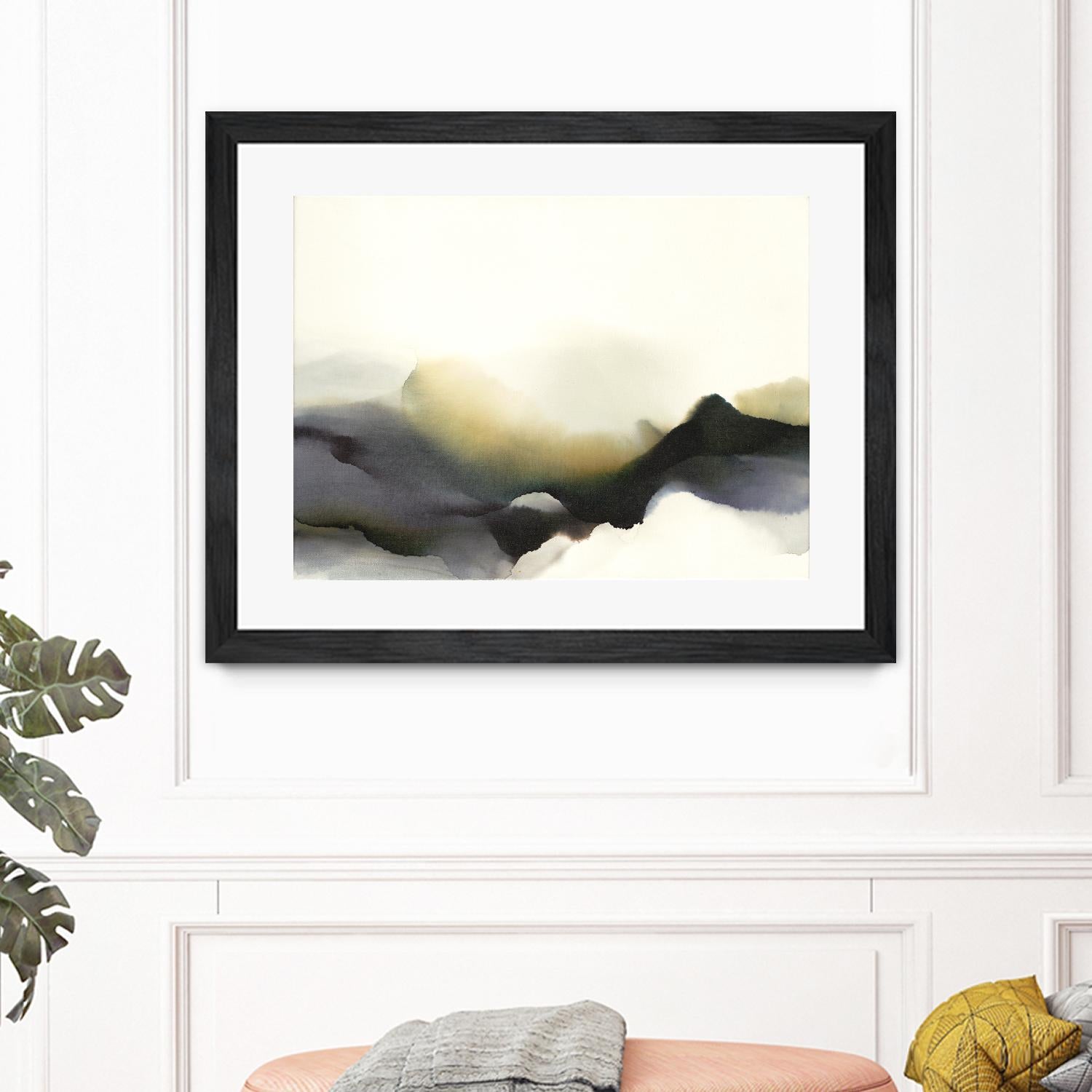 Lose Yourself to the Groove by Kippi Leonard on GIANT ART - green watercolour