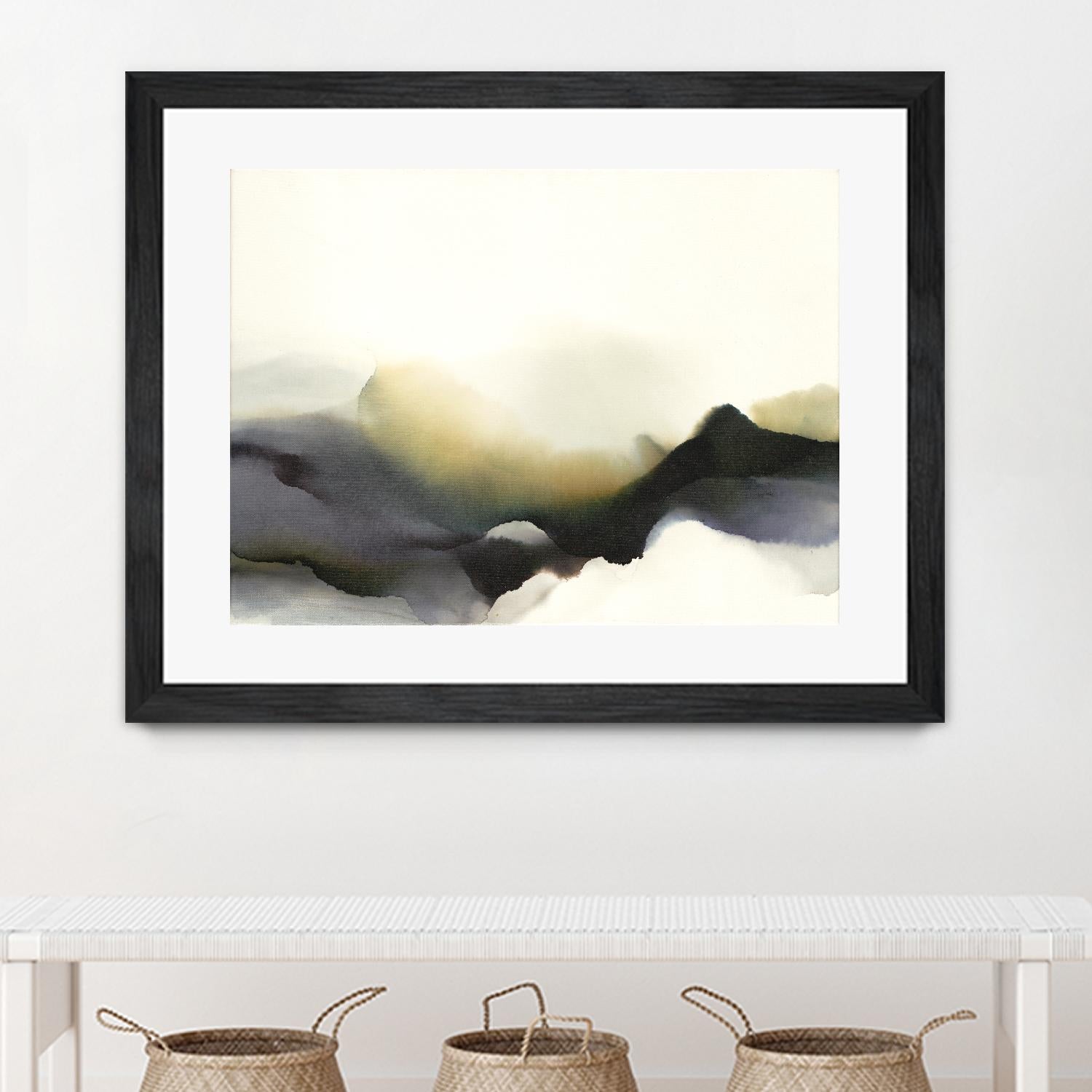 Lose Yourself to the Groove by Kippi Leonard on GIANT ART - green watercolour