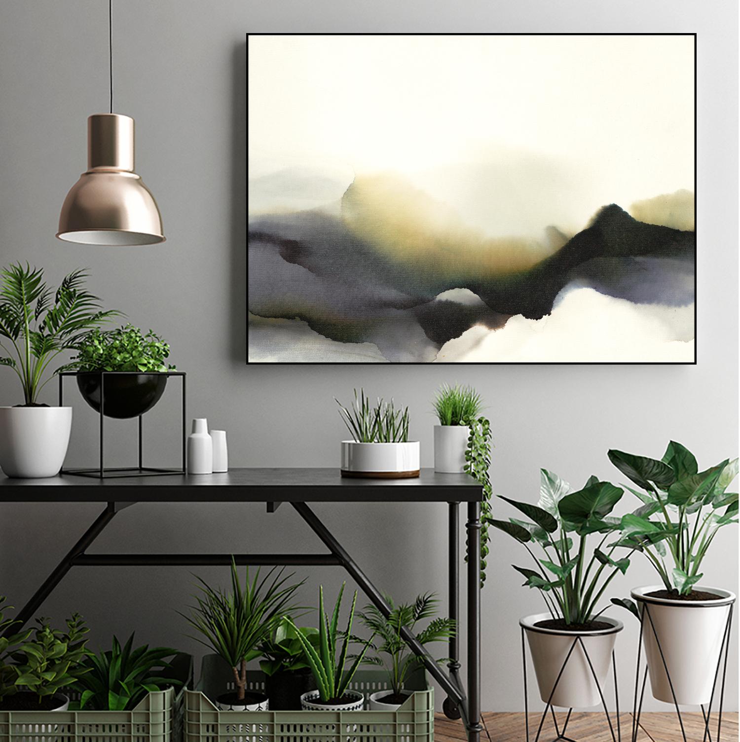 Lose Yourself to the Groove by Kippi Leonard on GIANT ART - black watercolour