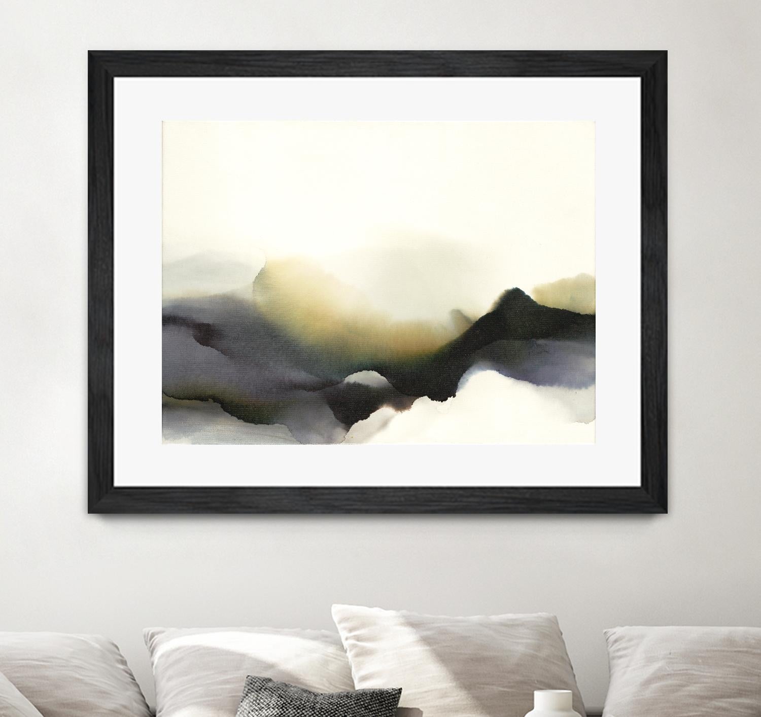 Lose Yourself to the Groove by Kippi Leonard on GIANT ART - green watercolour