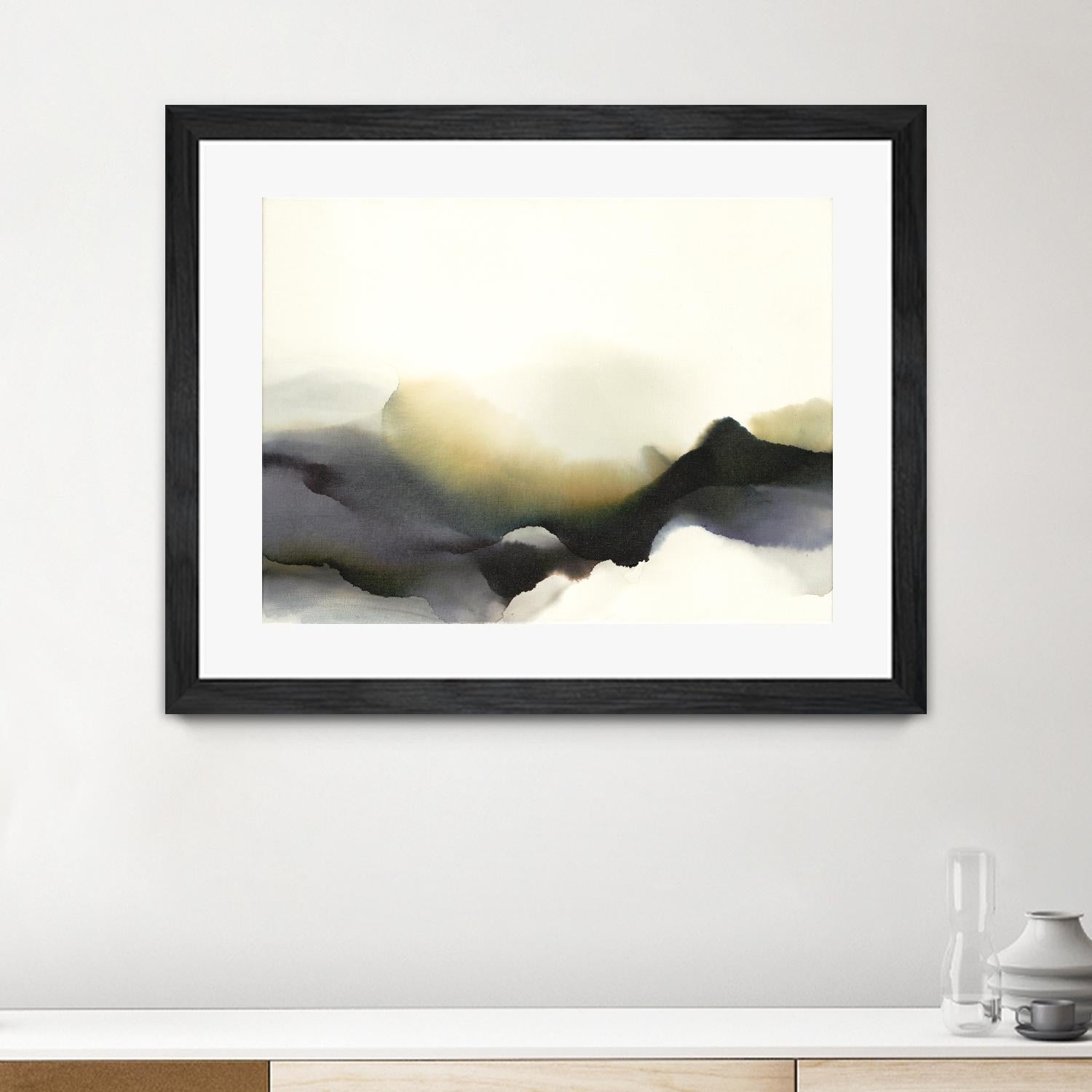 Lose Yourself to the Groove by Kippi Leonard on GIANT ART - green watercolour