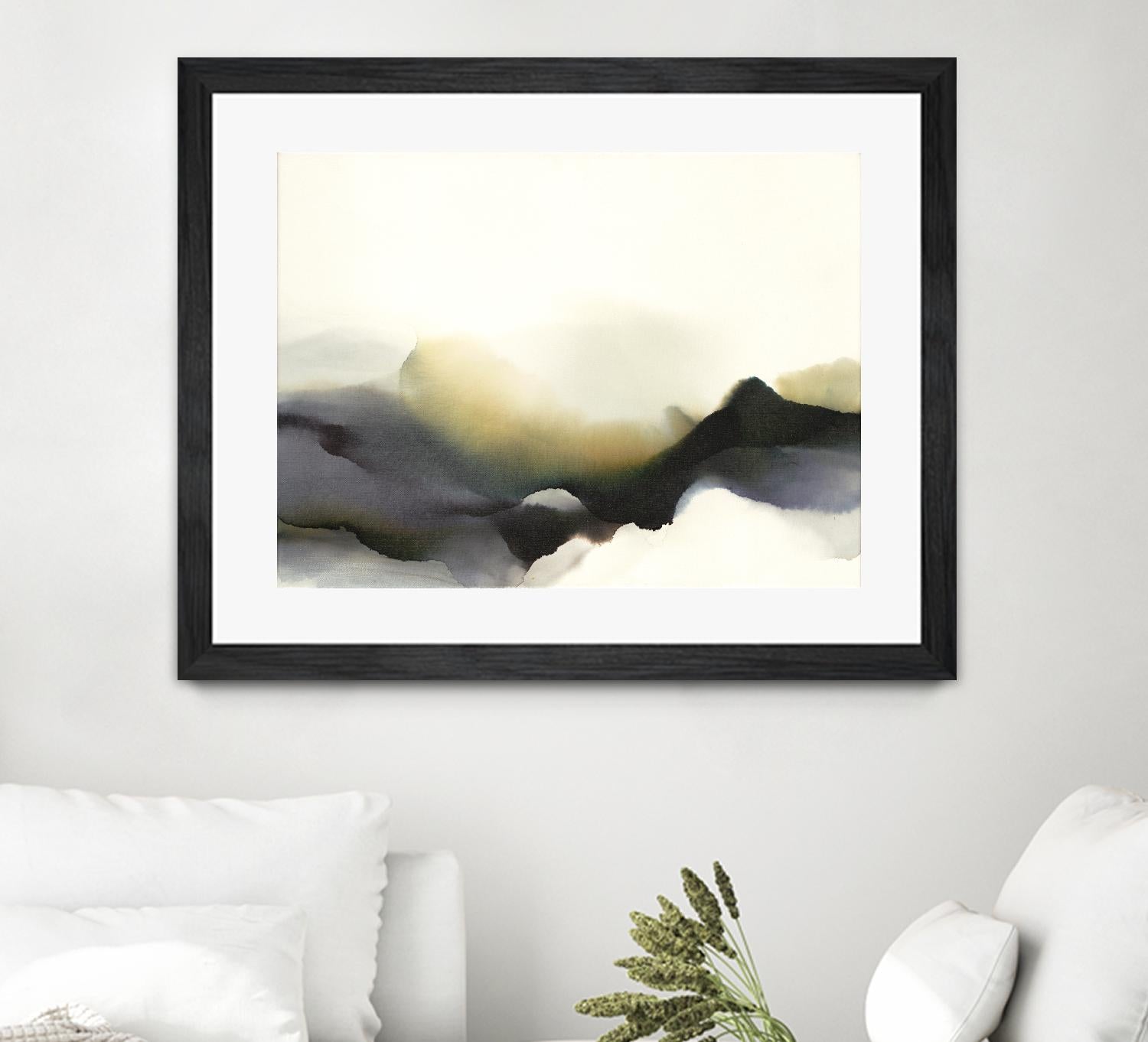 Lose Yourself to the Groove by Kippi Leonard on GIANT ART - green watercolour