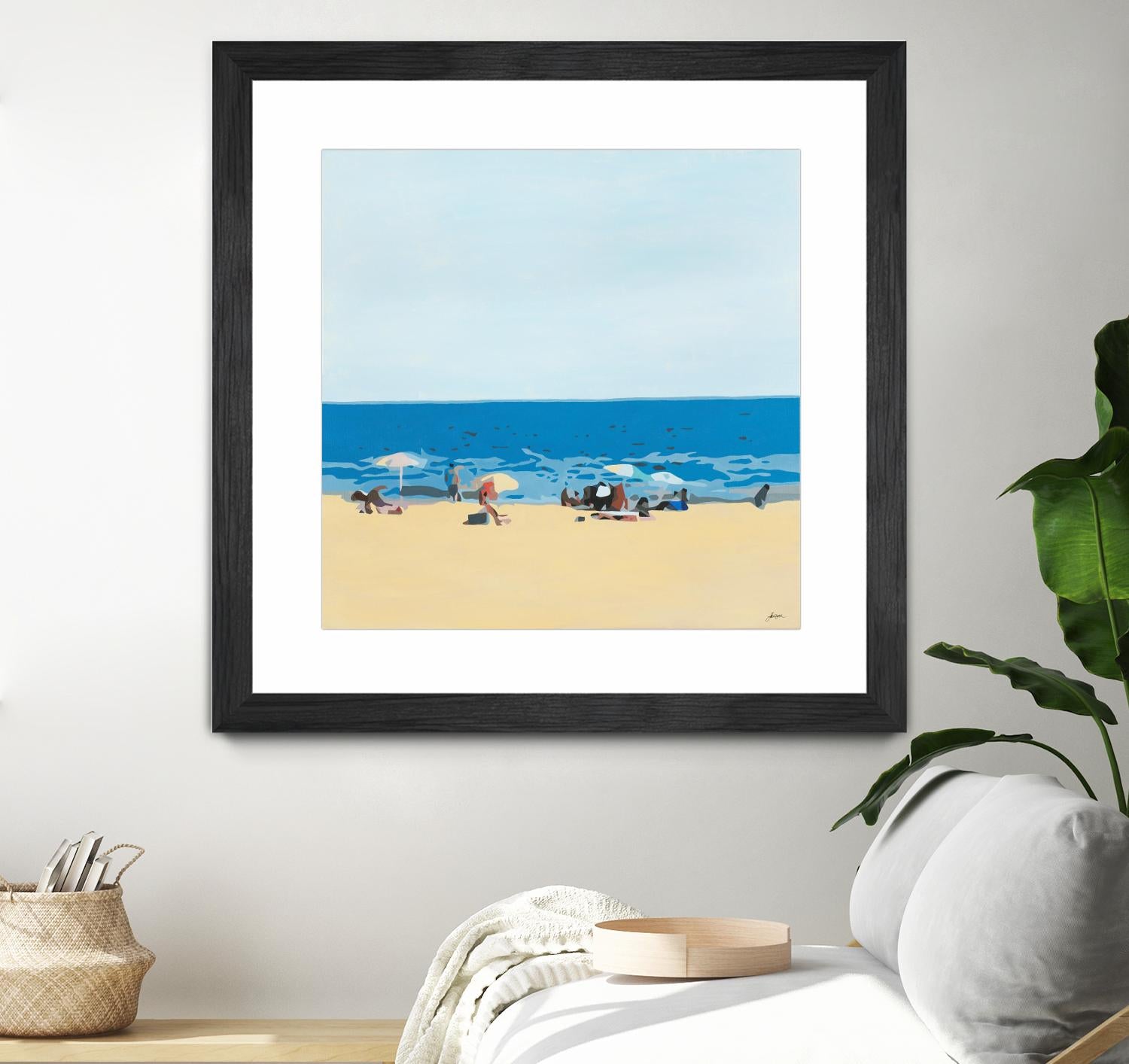 A Day At The Beach by Beth Ann Lawson on GIANT ART - blues coastal beach