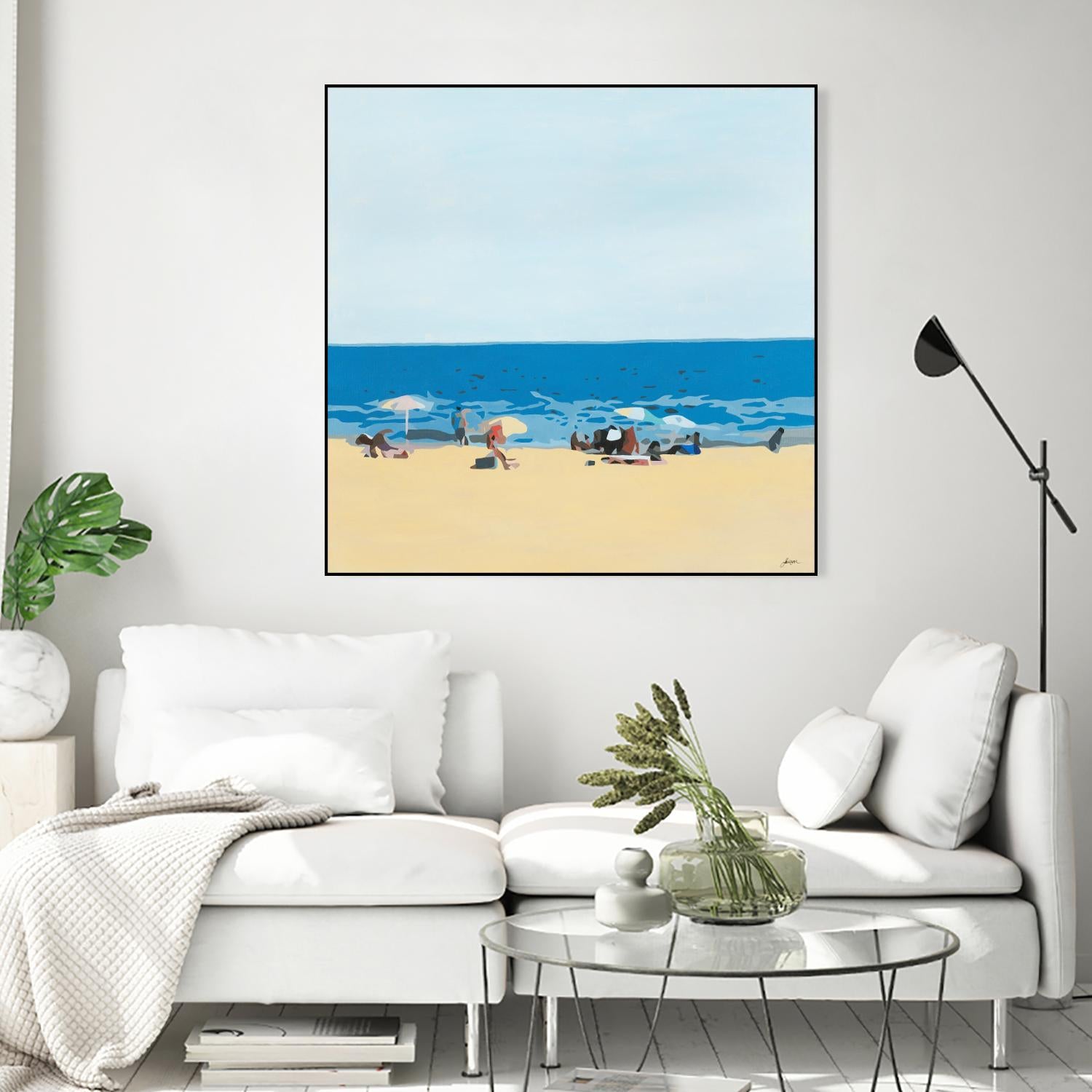 A Day At The Beach by Beth Ann Lawson on GIANT ART - blues coastal beach
