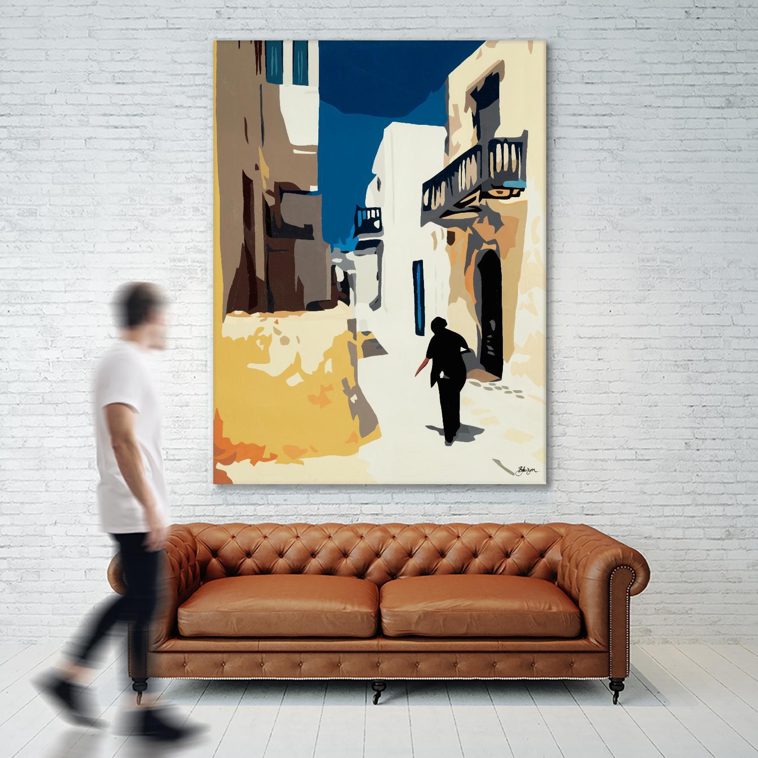 MYKONOS 3 by Bethann Lawson on GIANT ART - blue travel travel