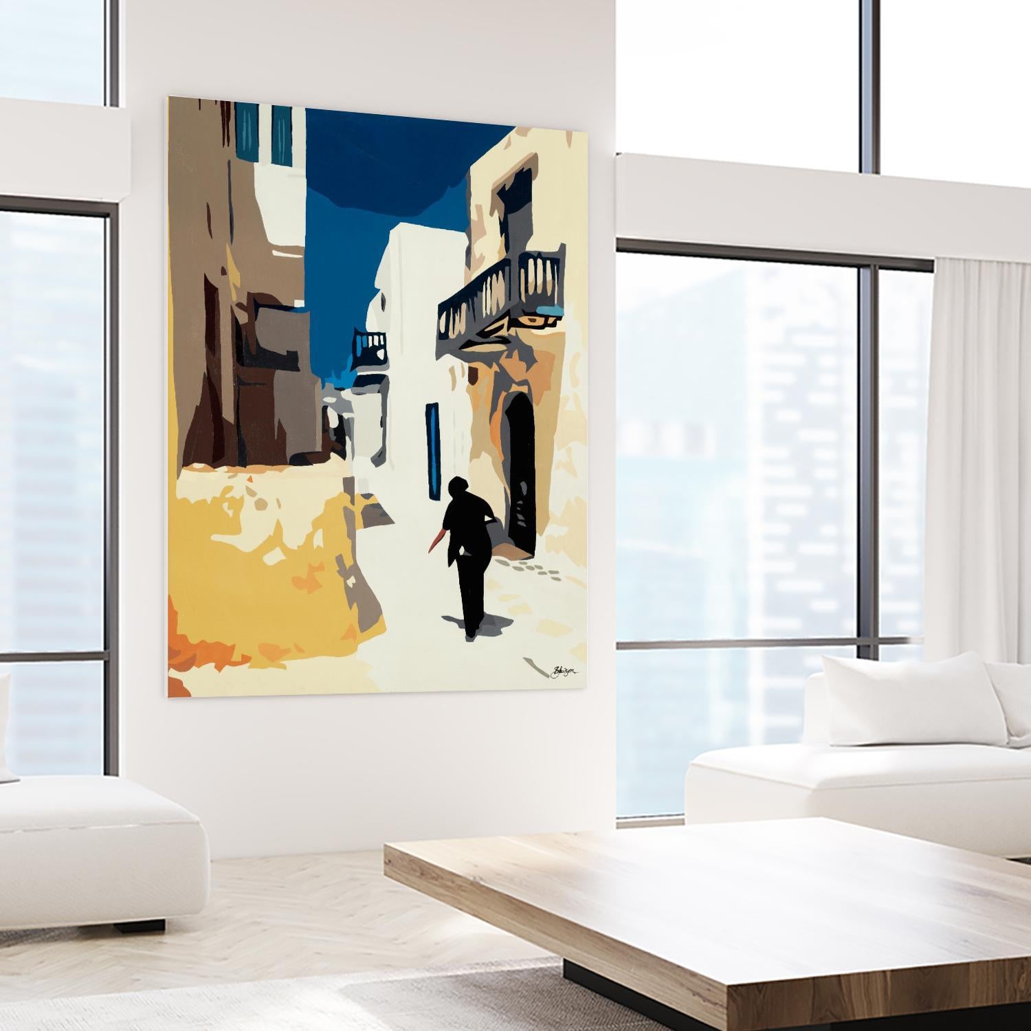 MYKONOS 3 by Bethann Lawson on GIANT ART - blue travel travel