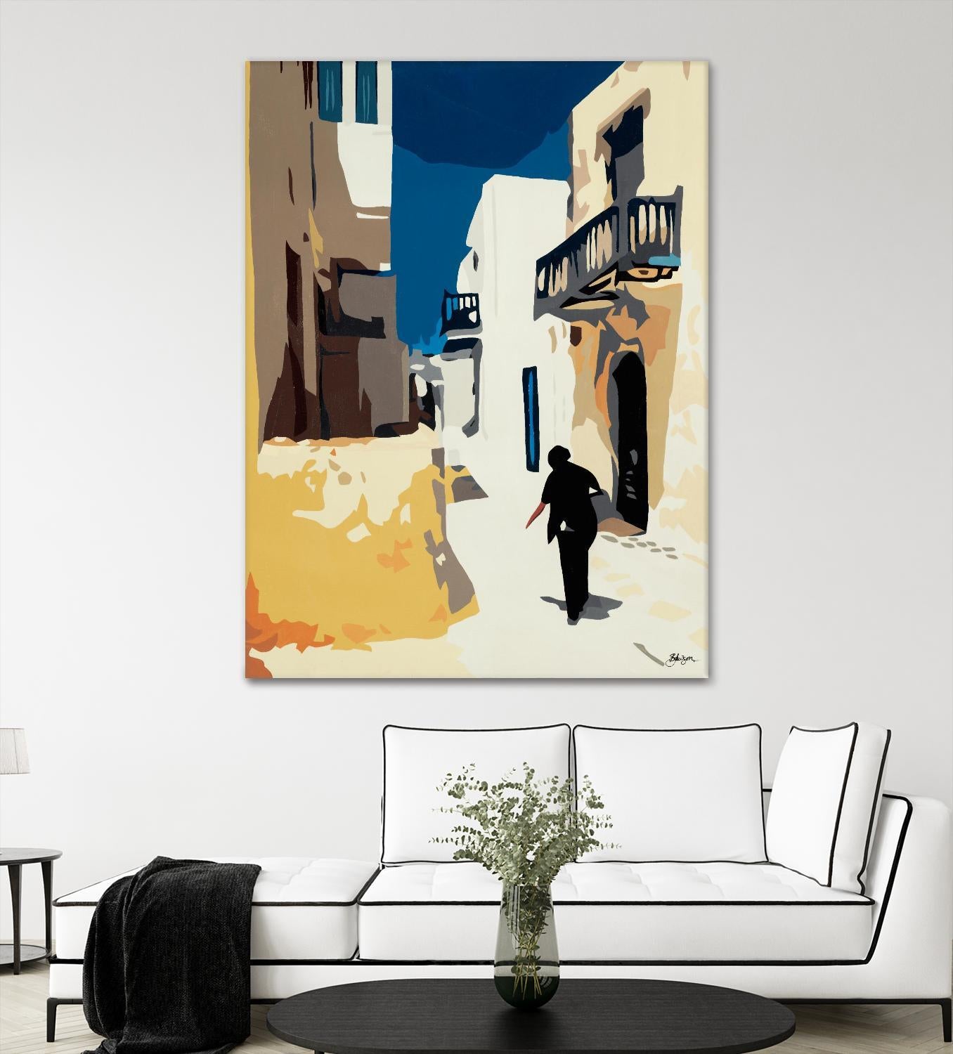 MYKONOS 3 by Bethann Lawson on GIANT ART - blue travel travel