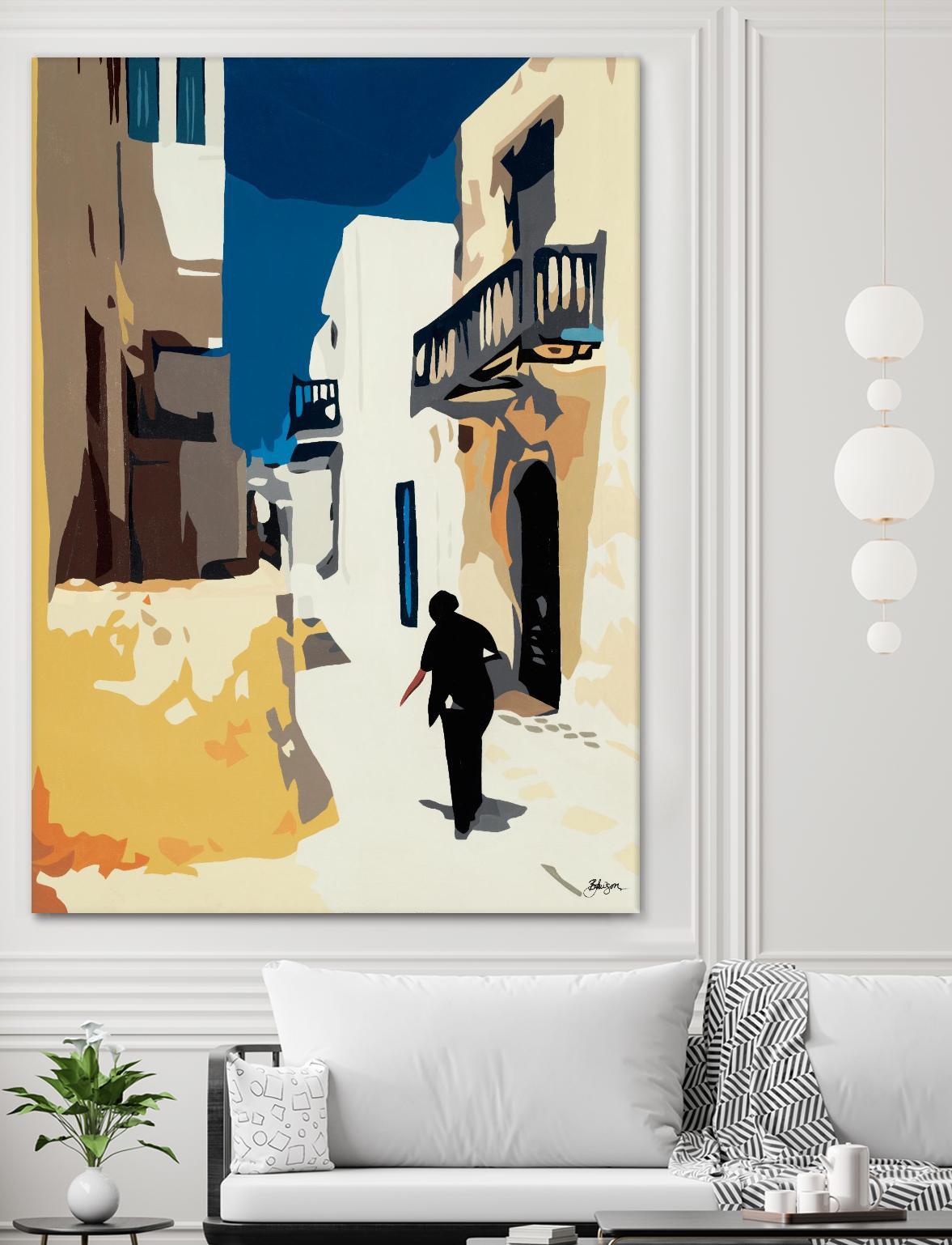 MYKONOS 3 by Bethann Lawson on GIANT ART - blue travel travel