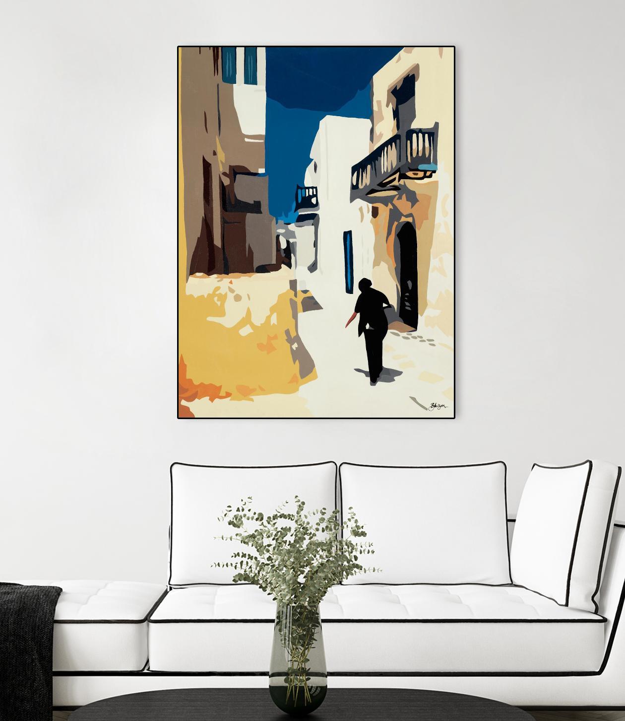 MYKONOS 3 by Bethann Lawson on GIANT ART - blue travel travel