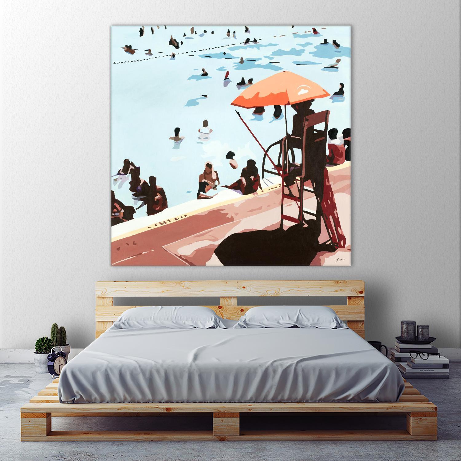 IT'S ALL GOING JUST SWIMMINGLY by Bethann Lawson on GIANT ART - blue coastal social