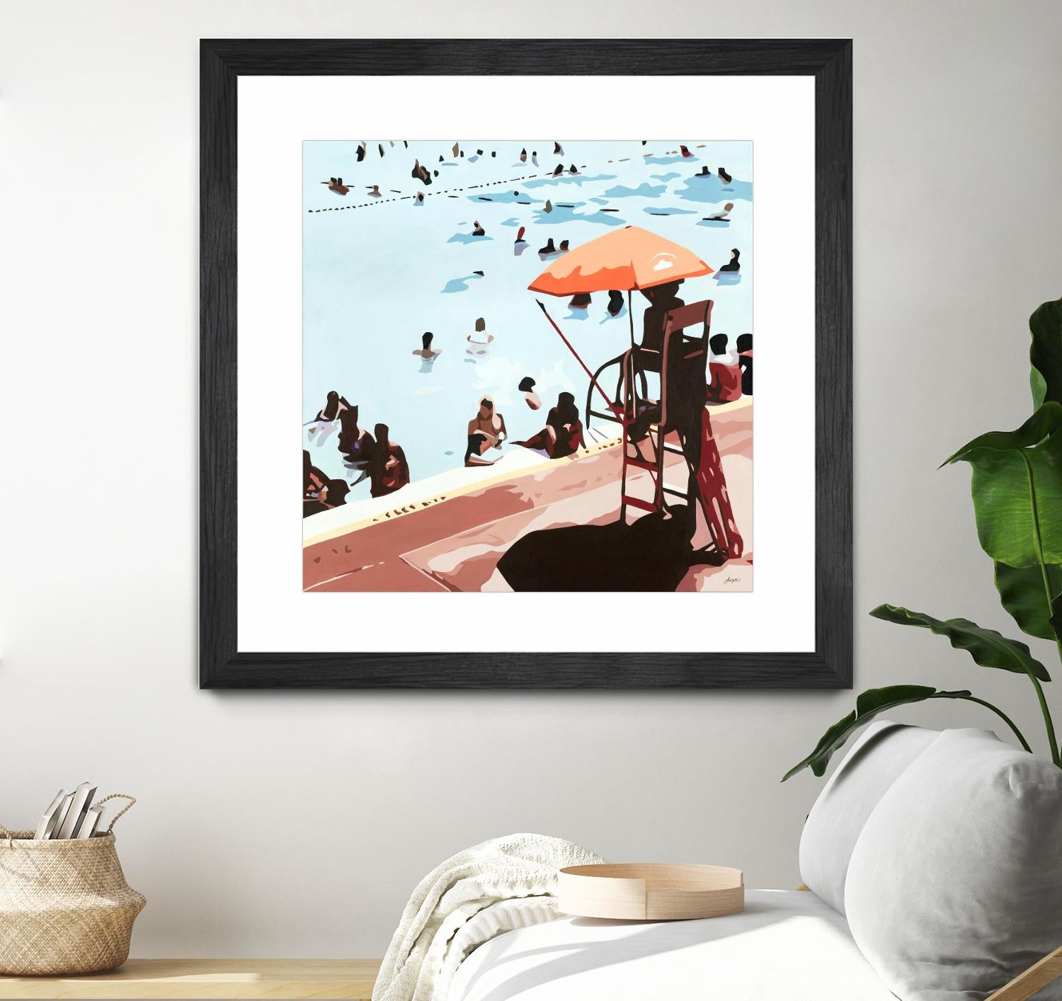 IT'S ALL GOING JUST SWIMMINGLY by Bethann Lawson on GIANT ART - blue coastal social