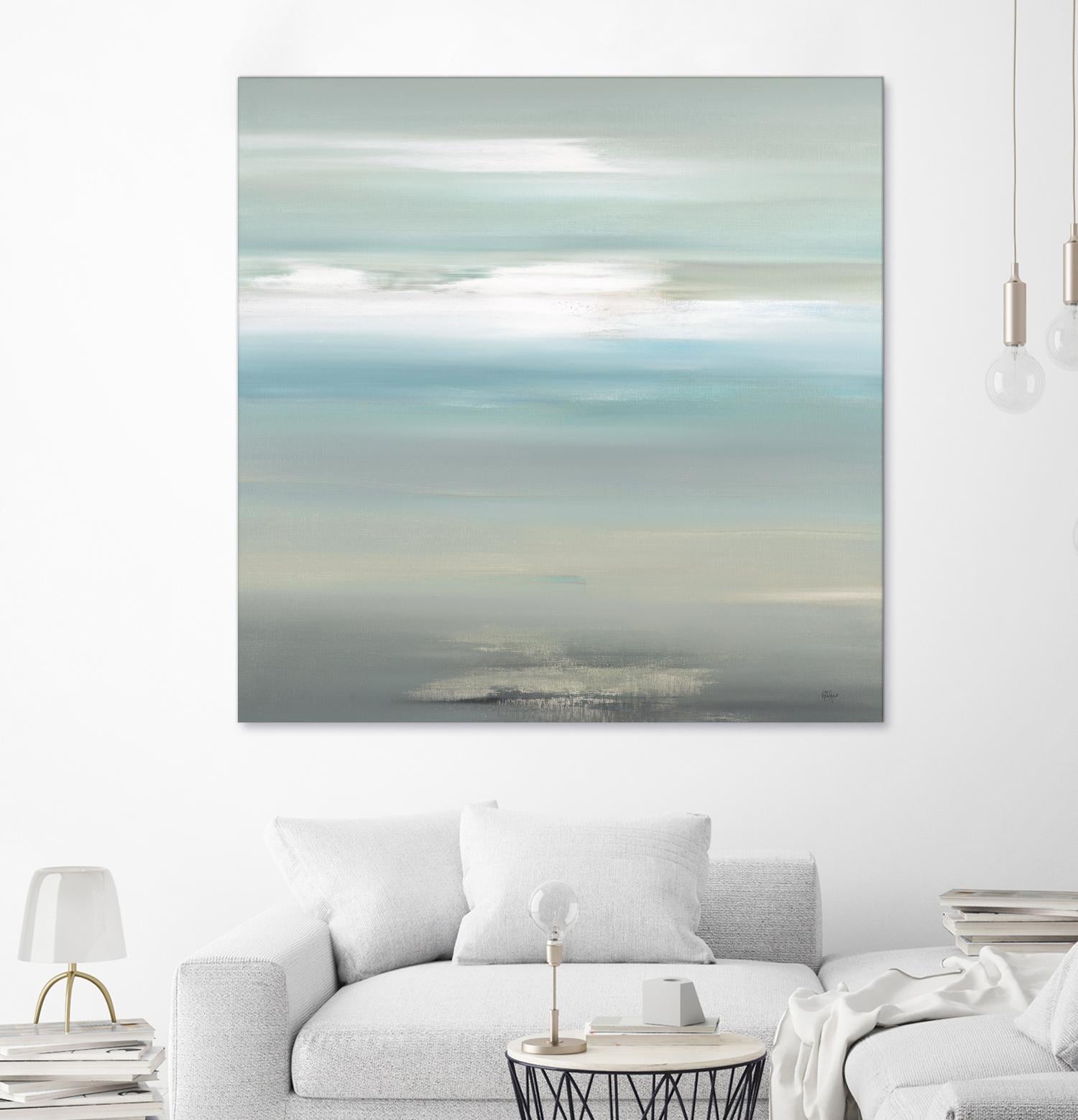 A Day By The Water by Lisa Ridgers on GIANT ART - grey abstract