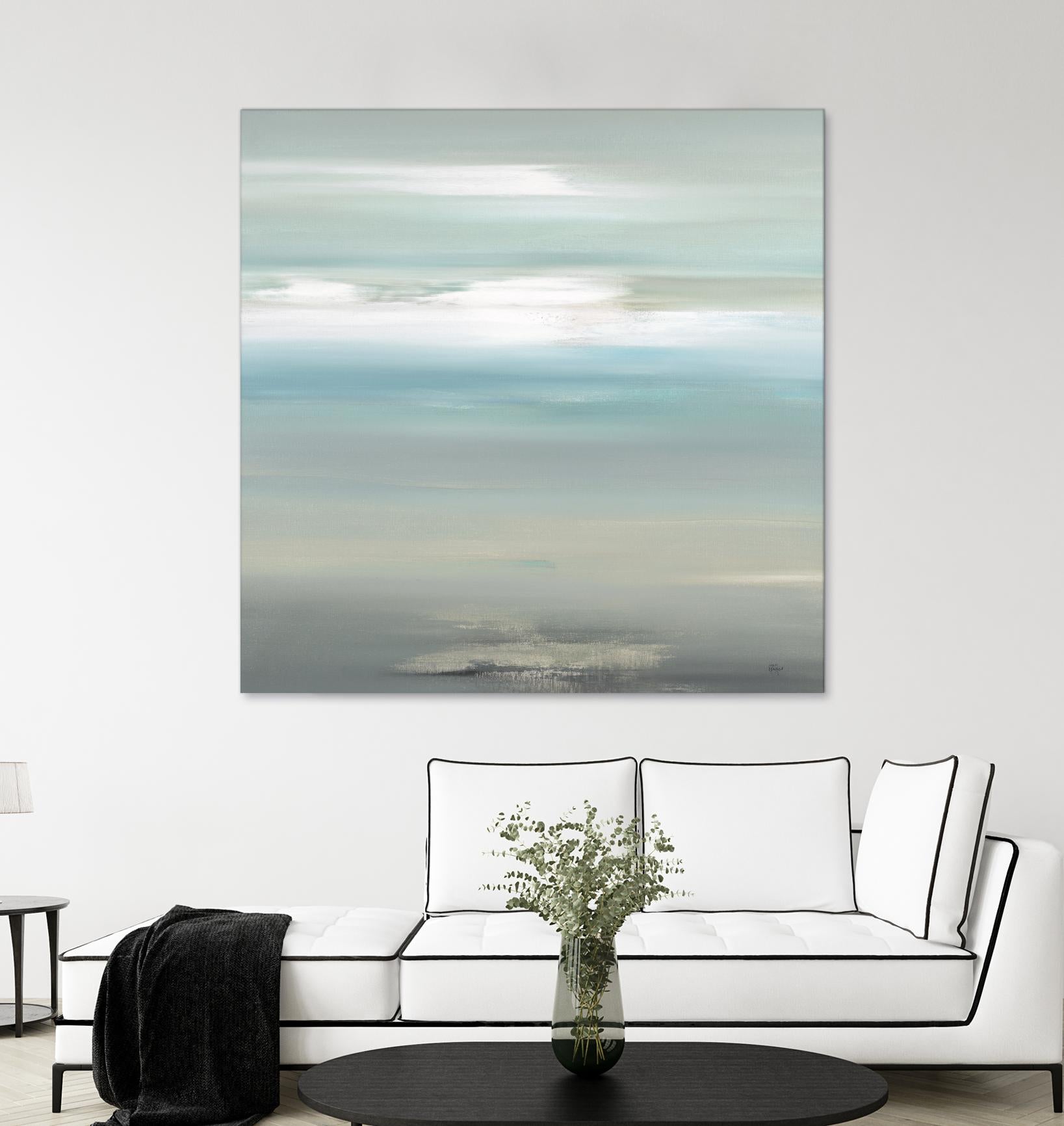 A Day By The Water by Lisa Ridgers on GIANT ART - grey abstract
