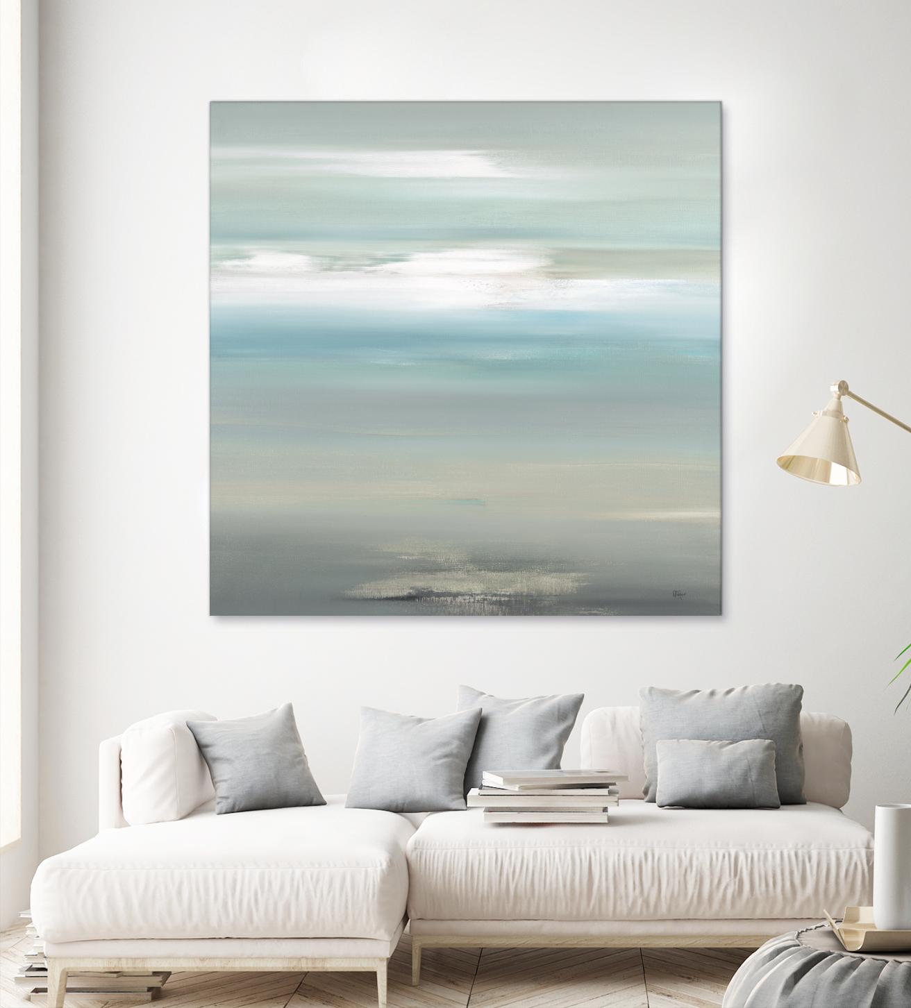 A Day By The Water by Lisa Ridgers on GIANT ART - grey abstract