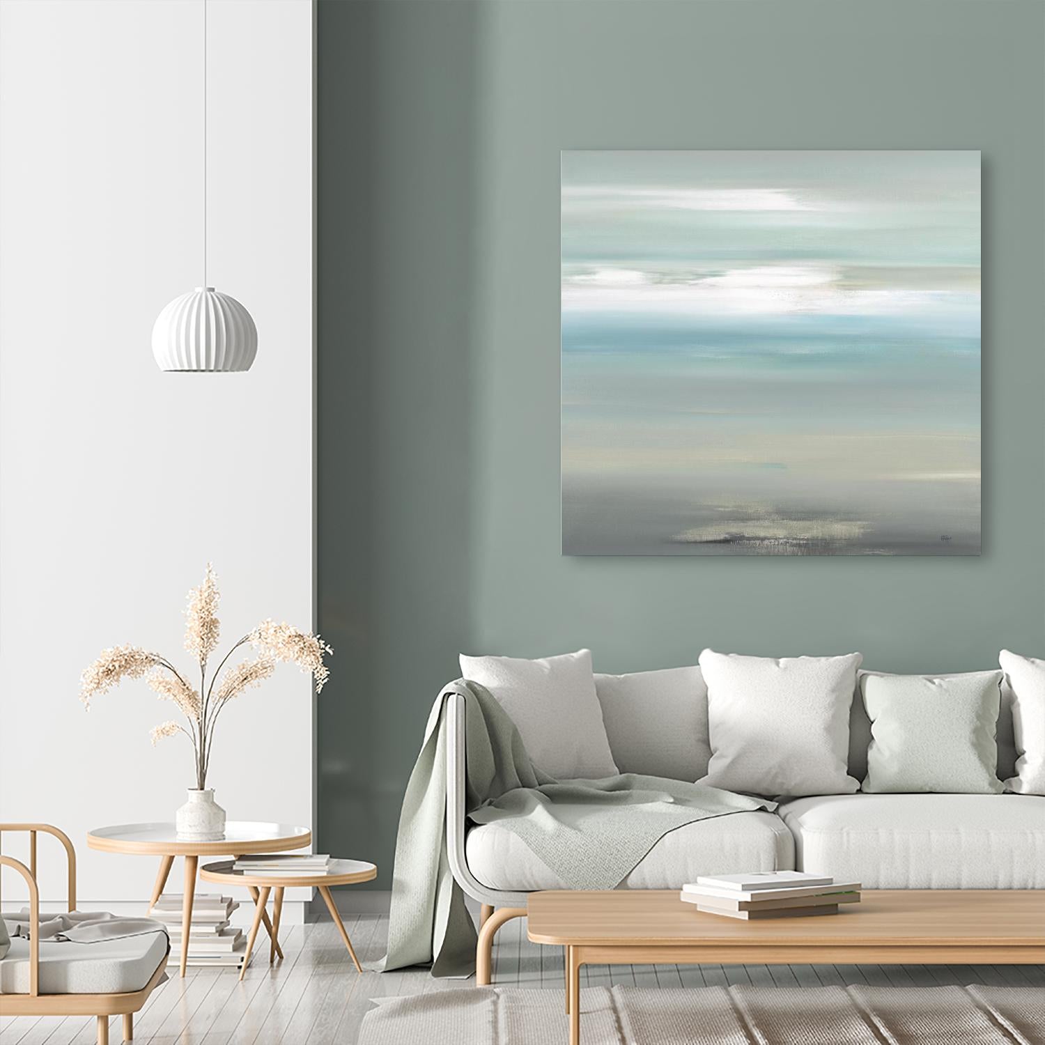 A Day By The Water by Lisa Ridgers on GIANT ART - grey abstract