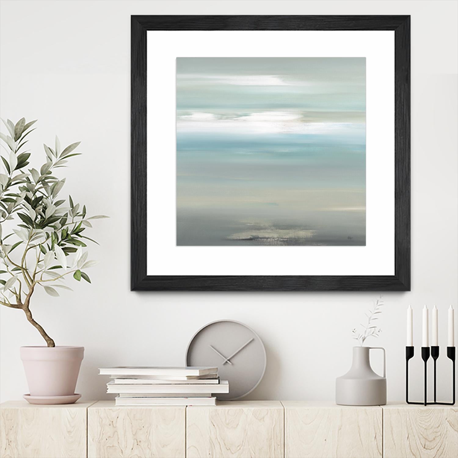 A Day By The Water by Lisa Ridgers on GIANT ART - grey abstract