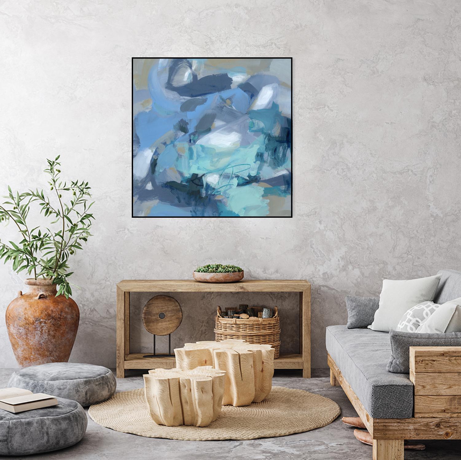 Abstract Blues I by Christina Long on GIANT ART - blue abstract