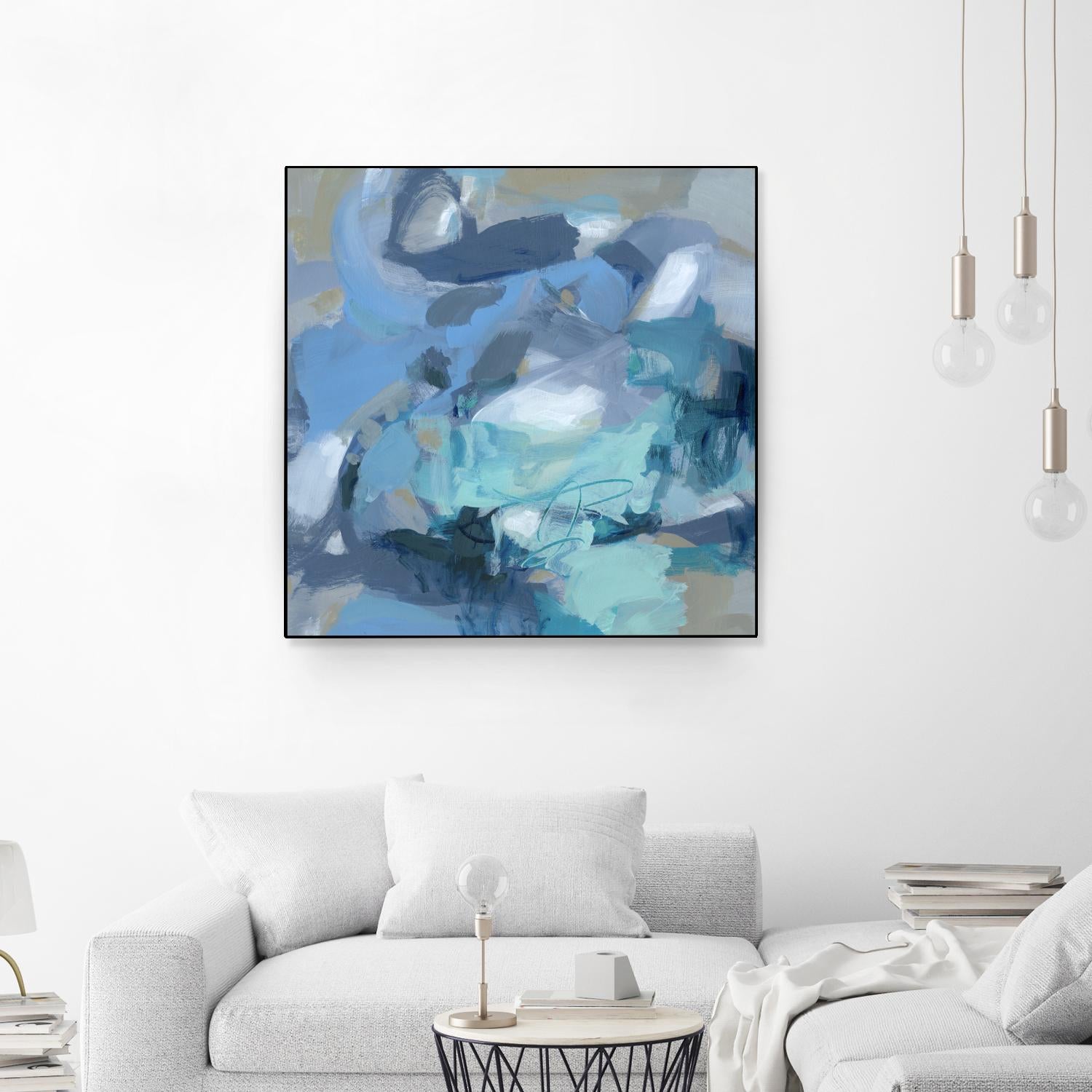 Abstract Blues I by Christina Long on GIANT ART - blue abstract