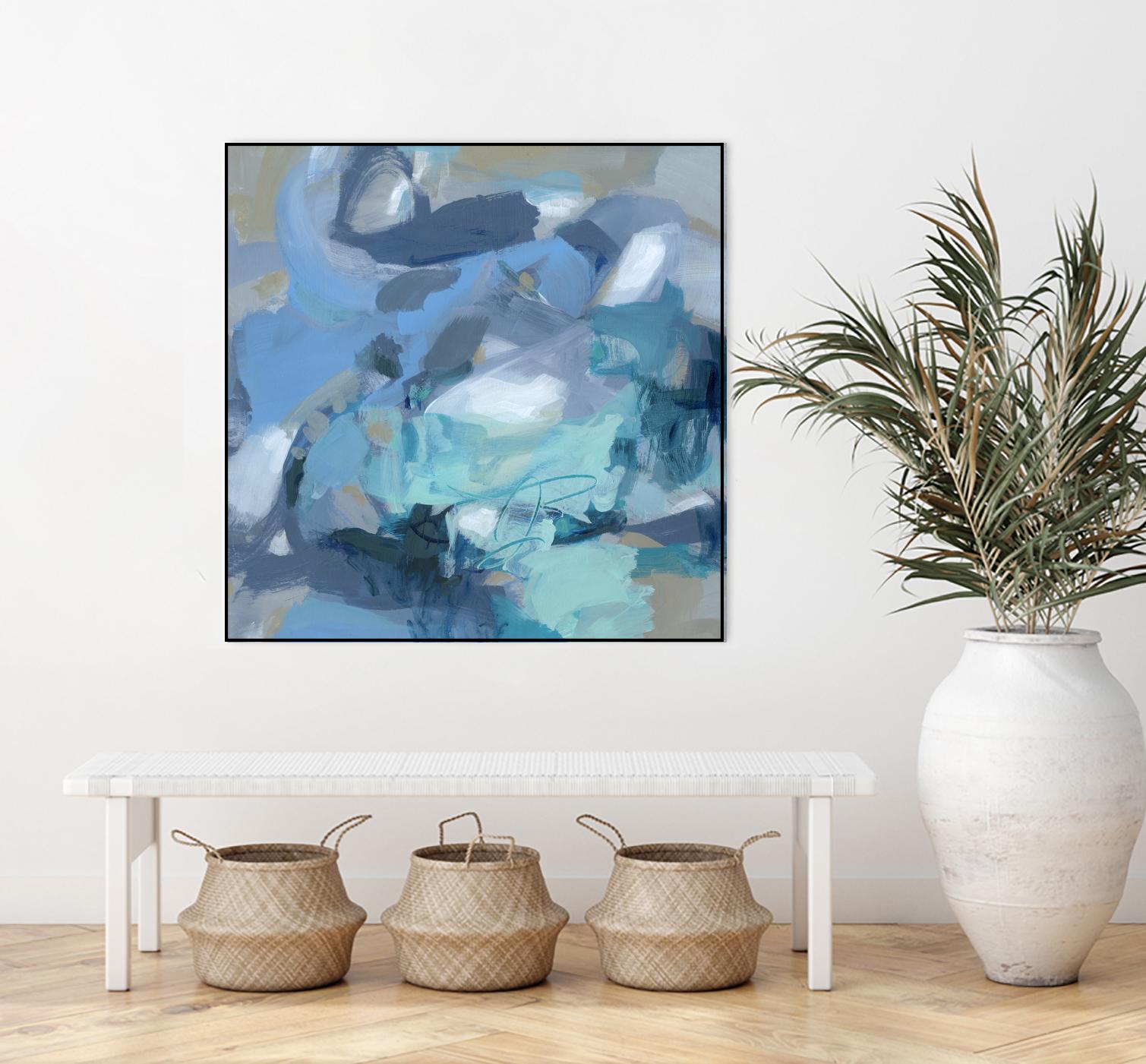 Abstract Blues I by Christina Long on GIANT ART - blue abstract