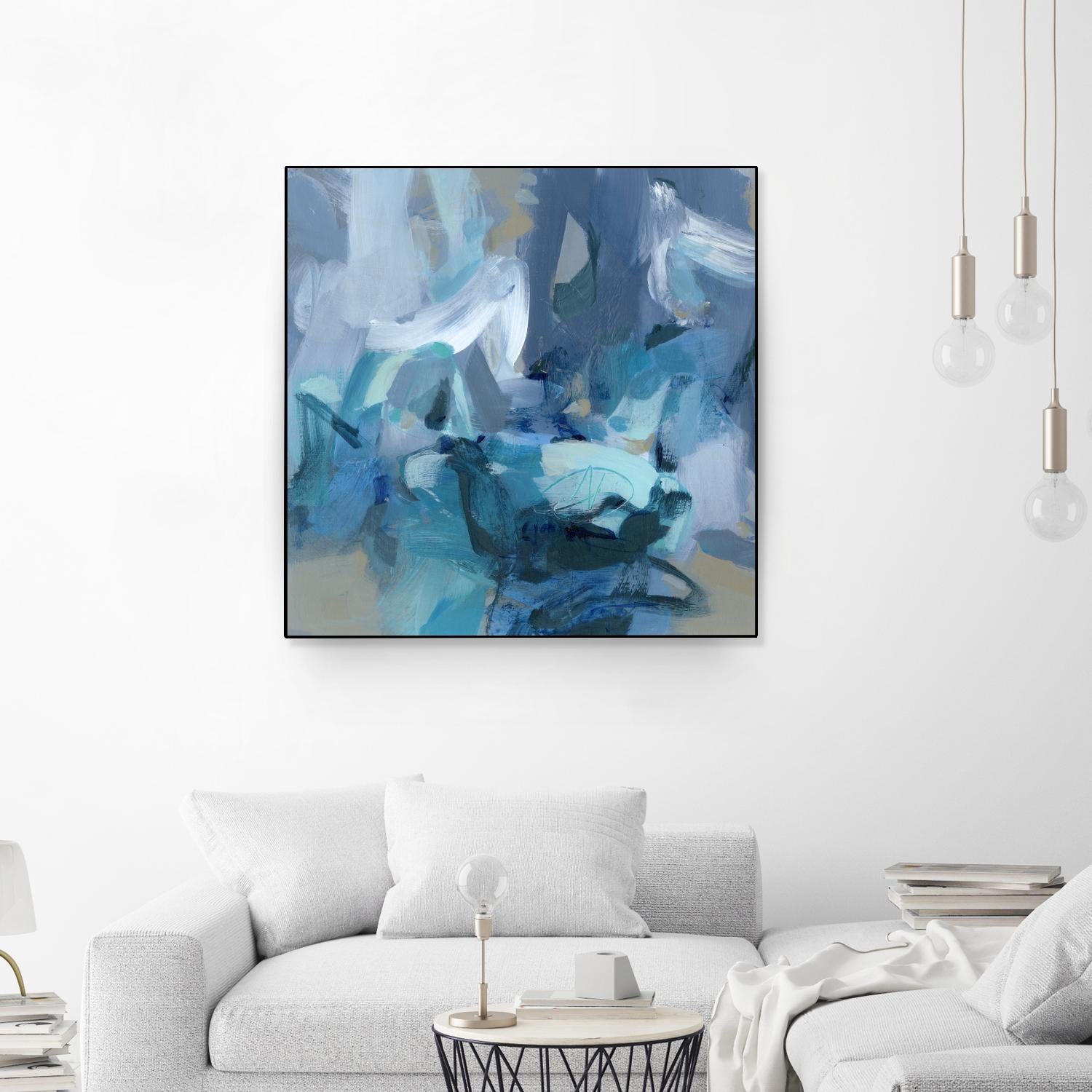 Abstract Blues II by Christina Long on GIANT ART - blue abstract