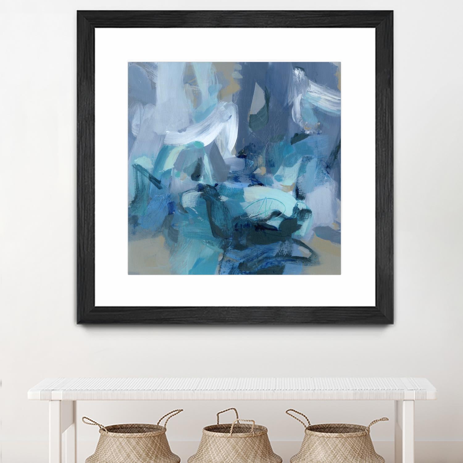 Abstract Blues II by Christina Long on GIANT ART - blue abstract