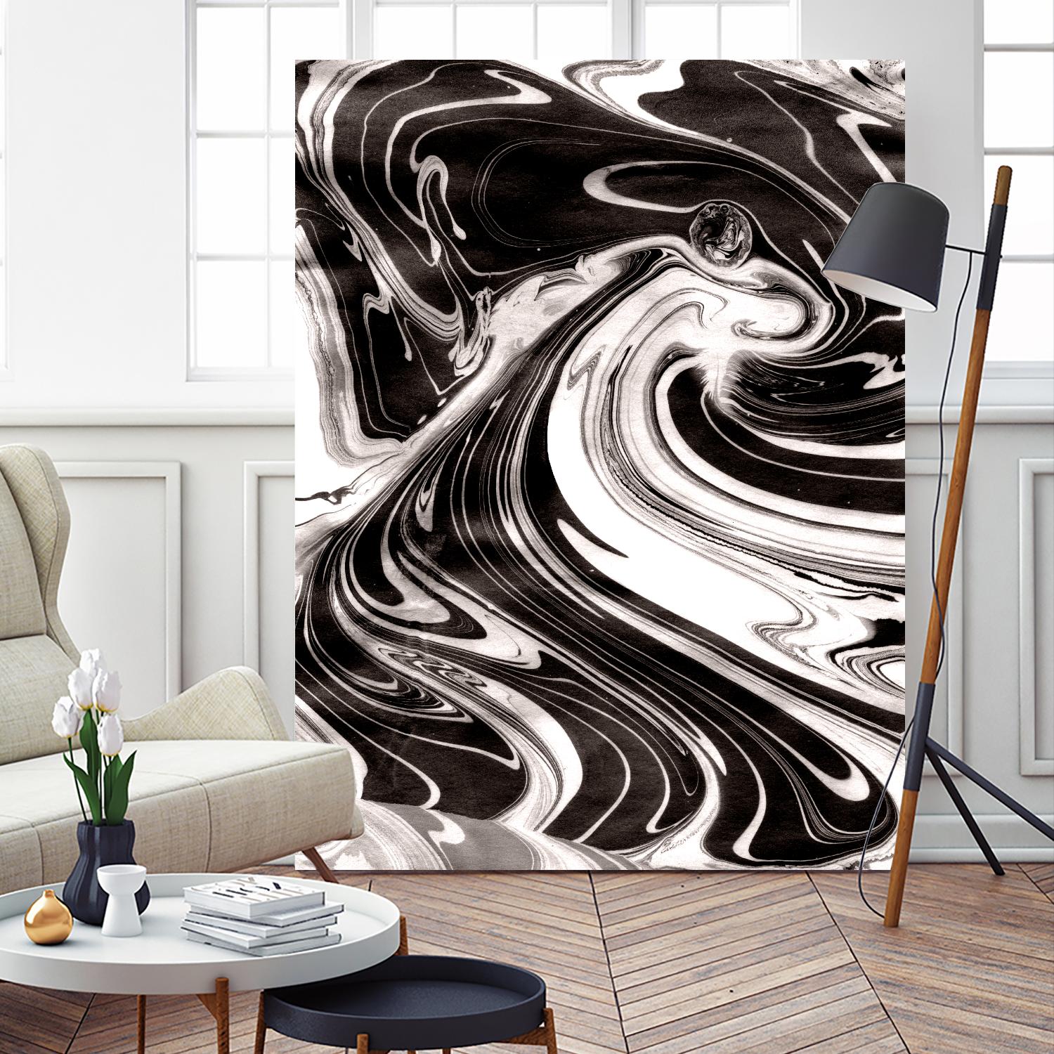 Yinyang III by Alicia Ludwig on GIANT ART - black abstract