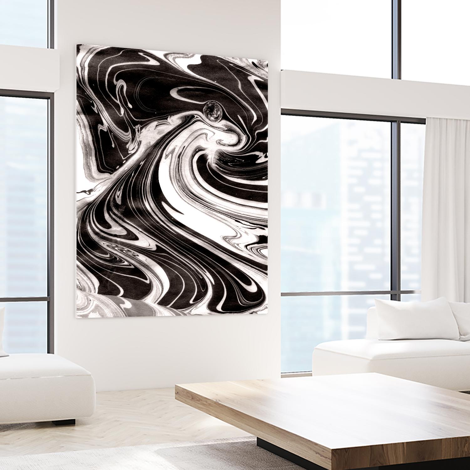 Yinyang III by Alicia Ludwig on GIANT ART - black abstract
