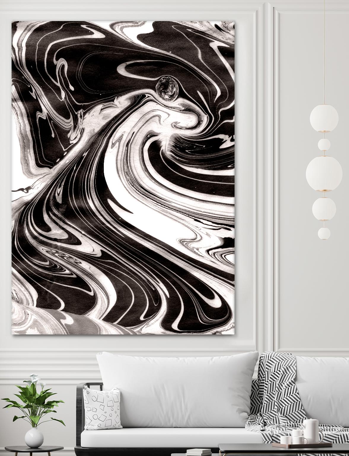 Yinyang III by Alicia Ludwig on GIANT ART - black abstract