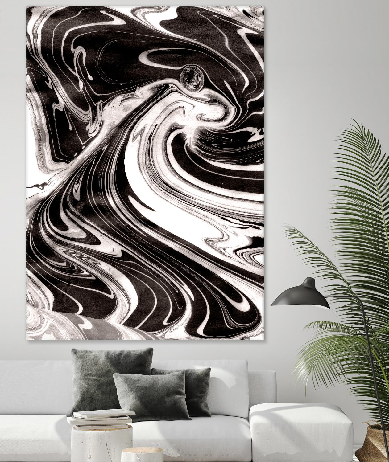 Yinyang III by Alicia Ludwig on GIANT ART - black abstract
