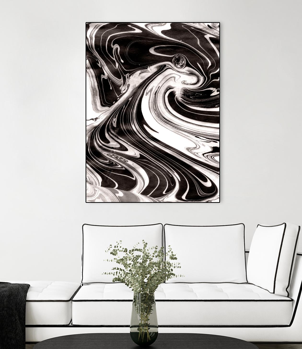 Yinyang III by Alicia Ludwig on GIANT ART - black abstract