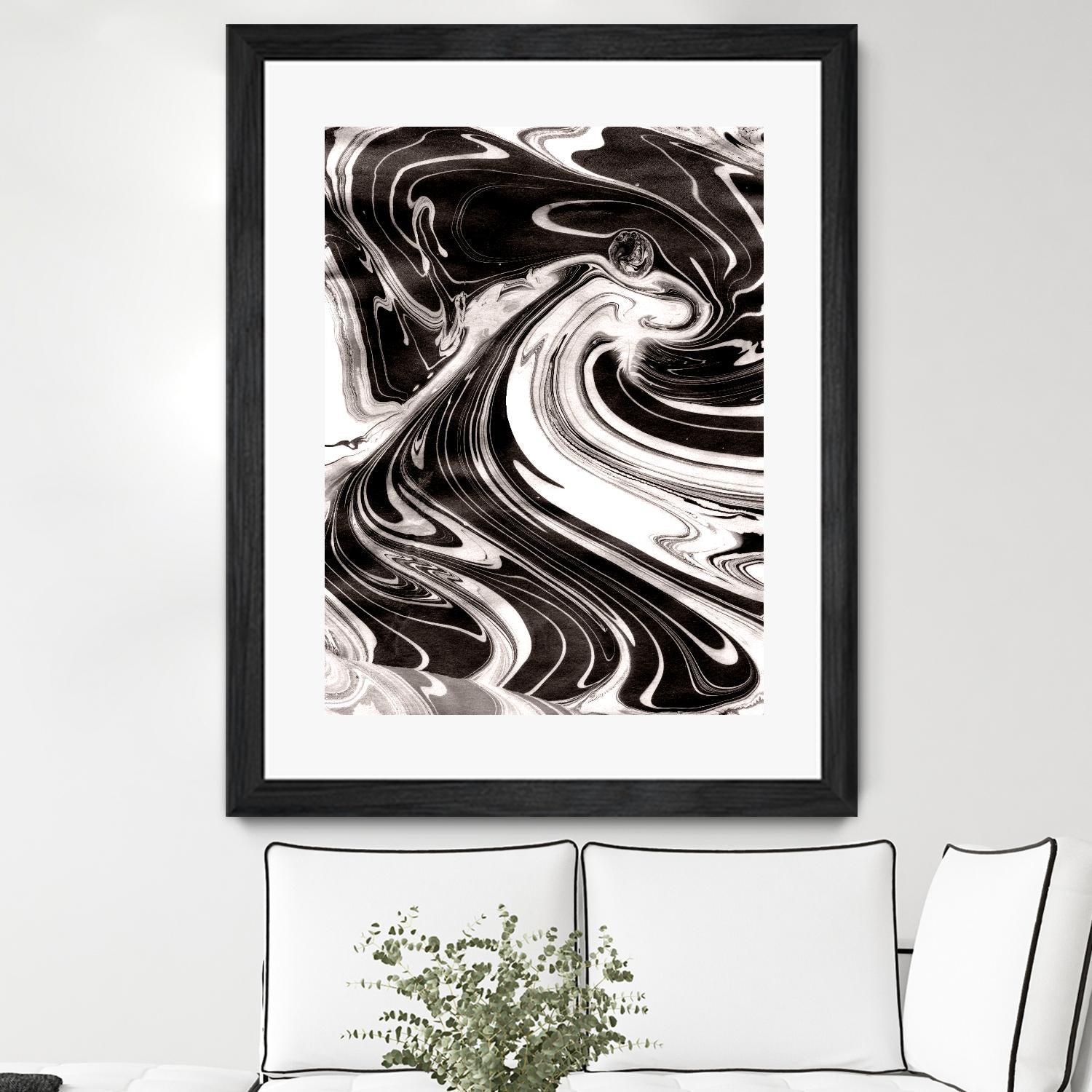 Yinyang III by Alicia Ludwig on GIANT ART - black abstract