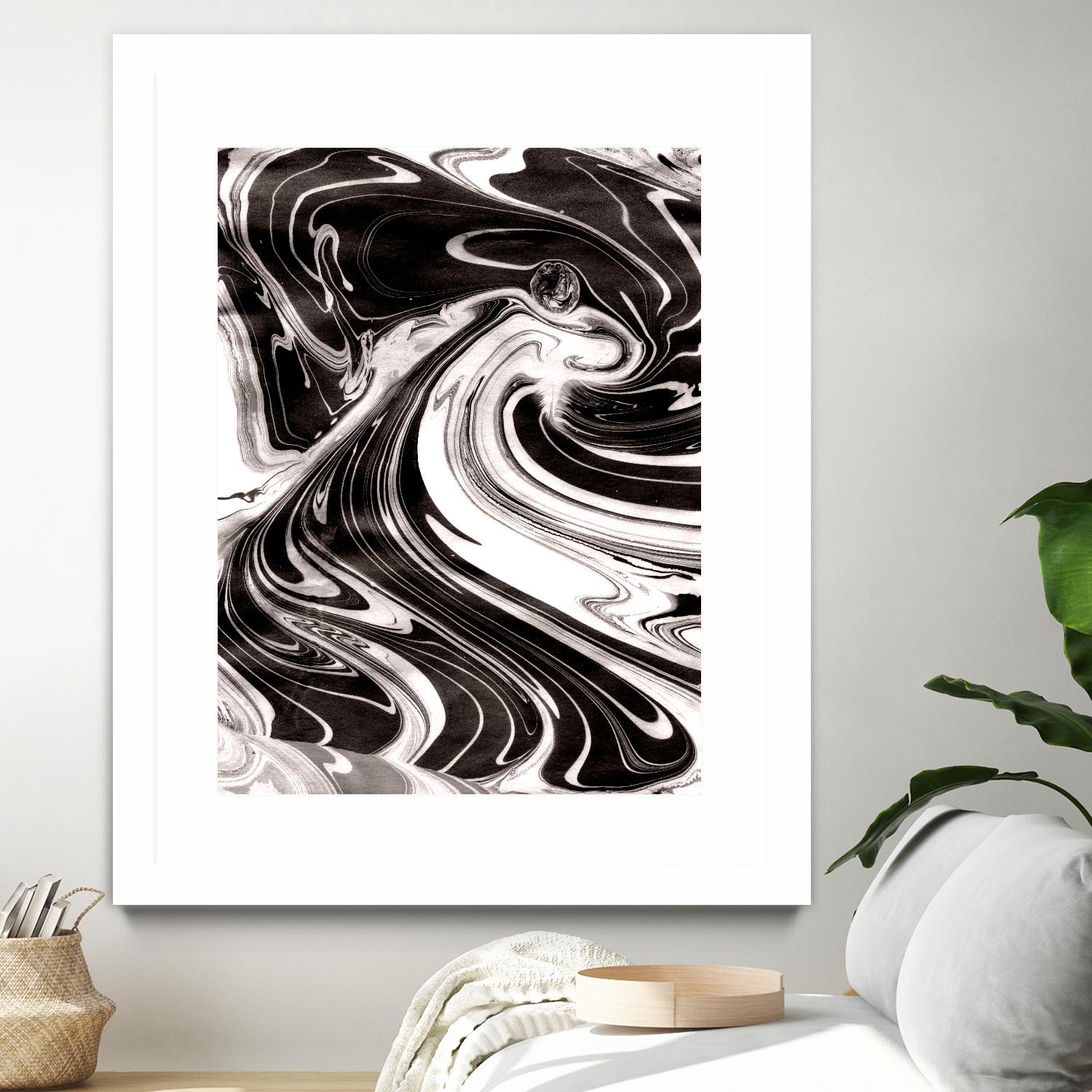 Yinyang III by Alicia Ludwig on GIANT ART - black abstract