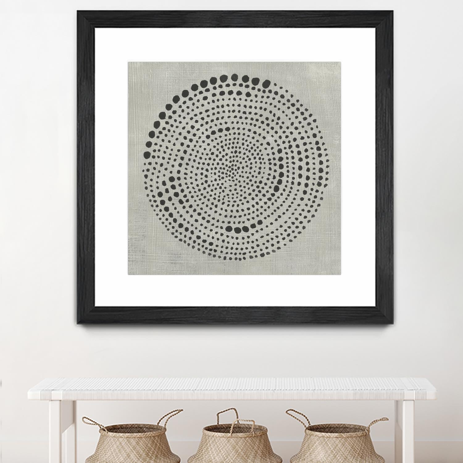 Mythos II by Chariklia Zarris on GIANT ART - black black & white circle