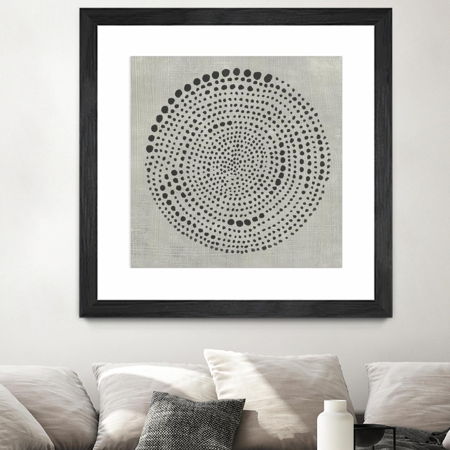 Mythos II by Chariklia Zarris on GIANT ART - black black & white circle