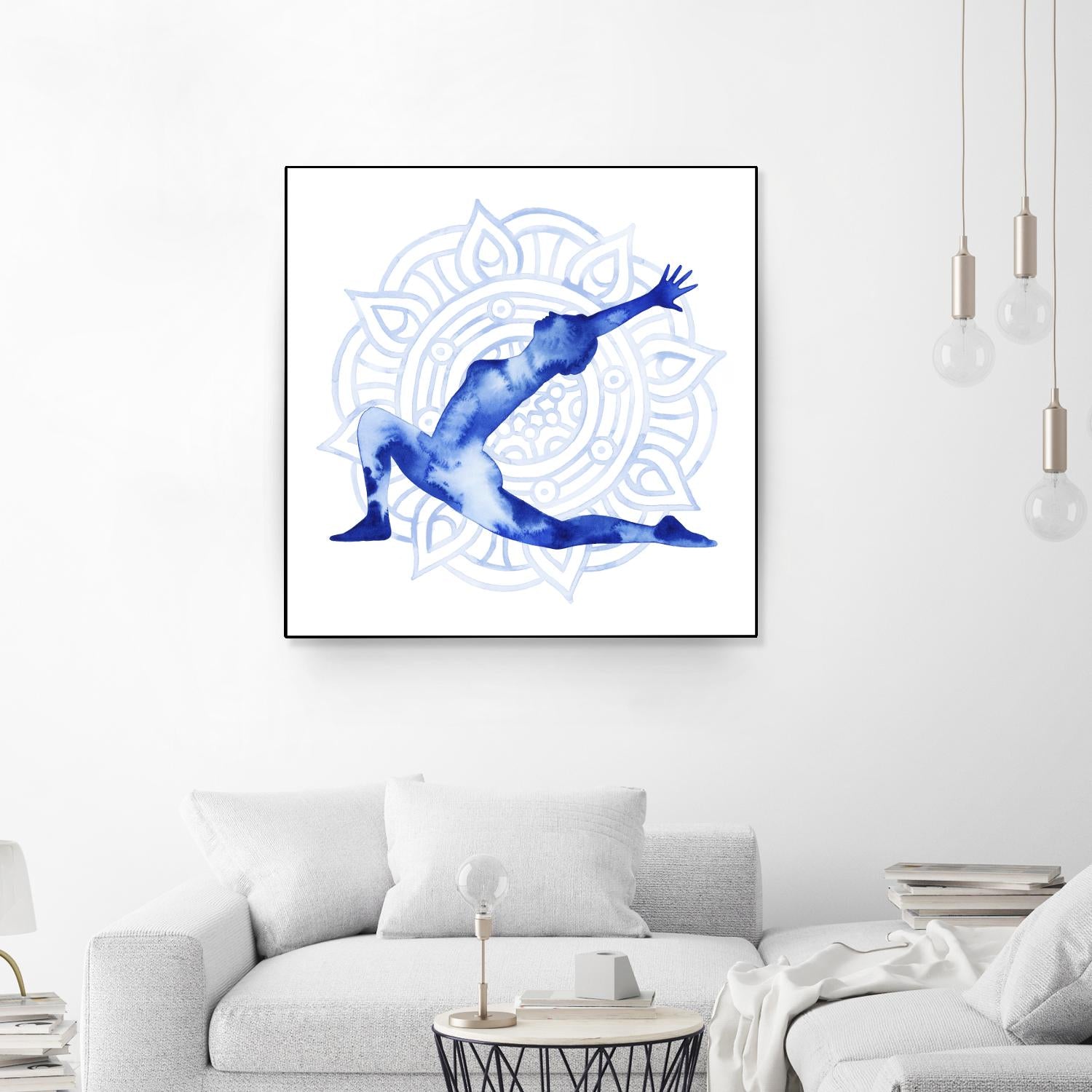 Yoga Flow II by Grace Popp on GIANT ART - blue leisure