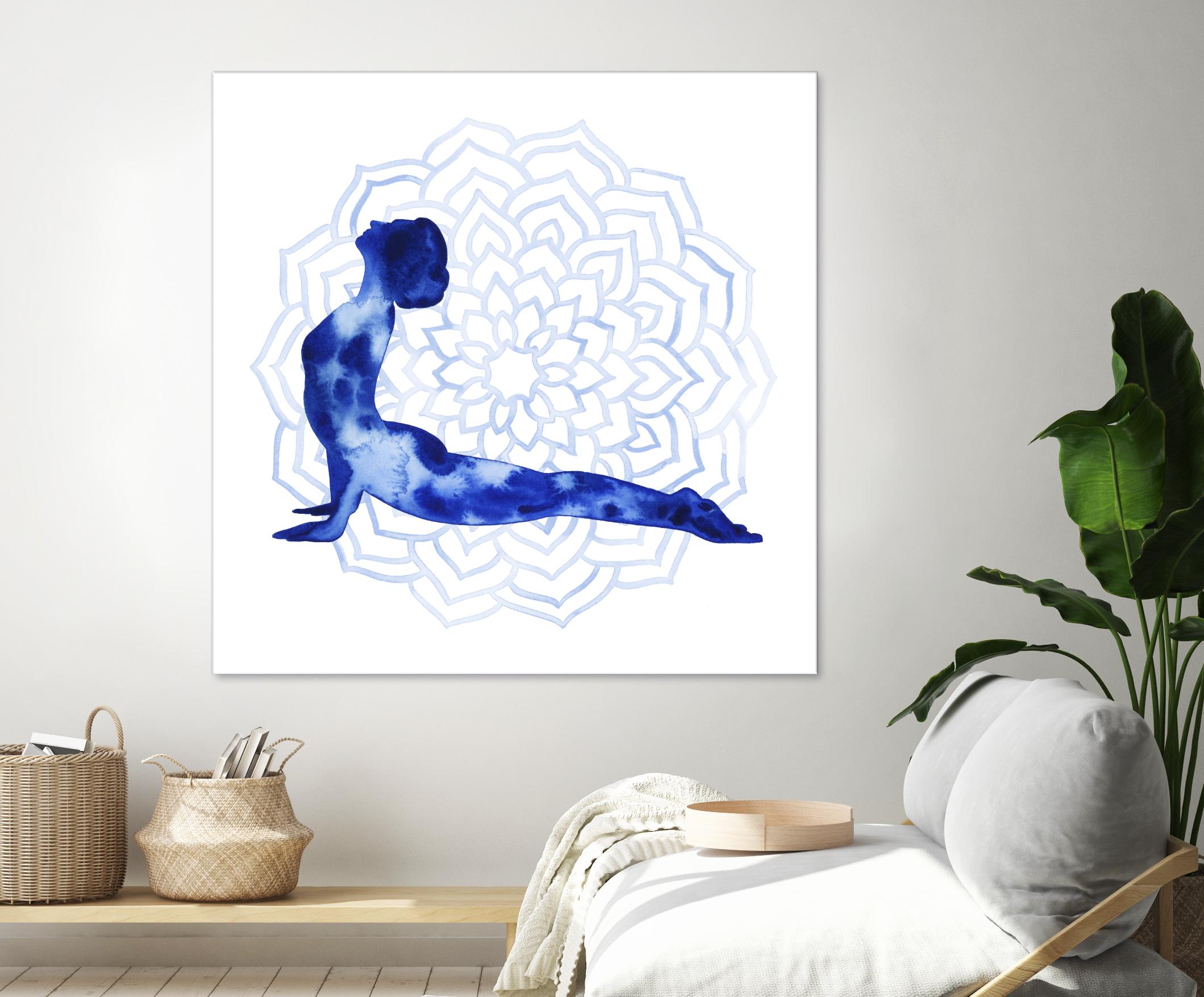 Yoga Flow VI by Grace Popp on GIANT ART - blue leisure